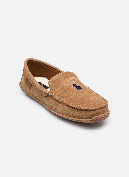 Polo Ralph Lauren Chaussons BRENAN-DRESS SHOE-SLIPPER homme marron