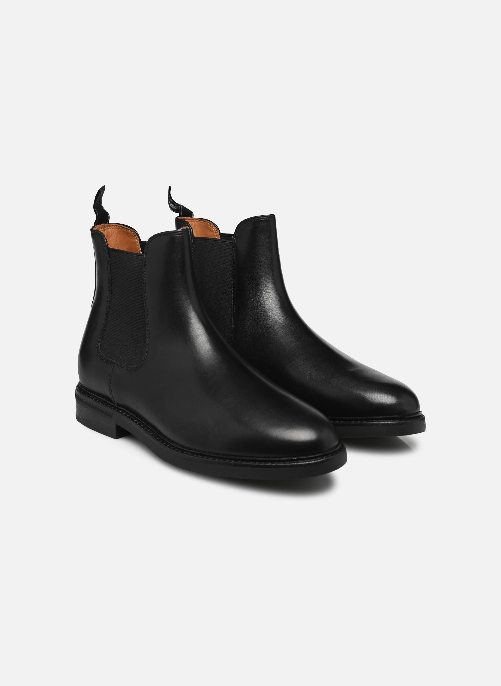 Enkellaarzen en laarzen ASHER CHLSEA-BOOTS-MID CUT BOOT heren zwart Polo Ralph Lauren Enkellaarzen en laarzen ASHER CHLSEA-BOOTS-MID CUT BOOT heren zwart BLACK