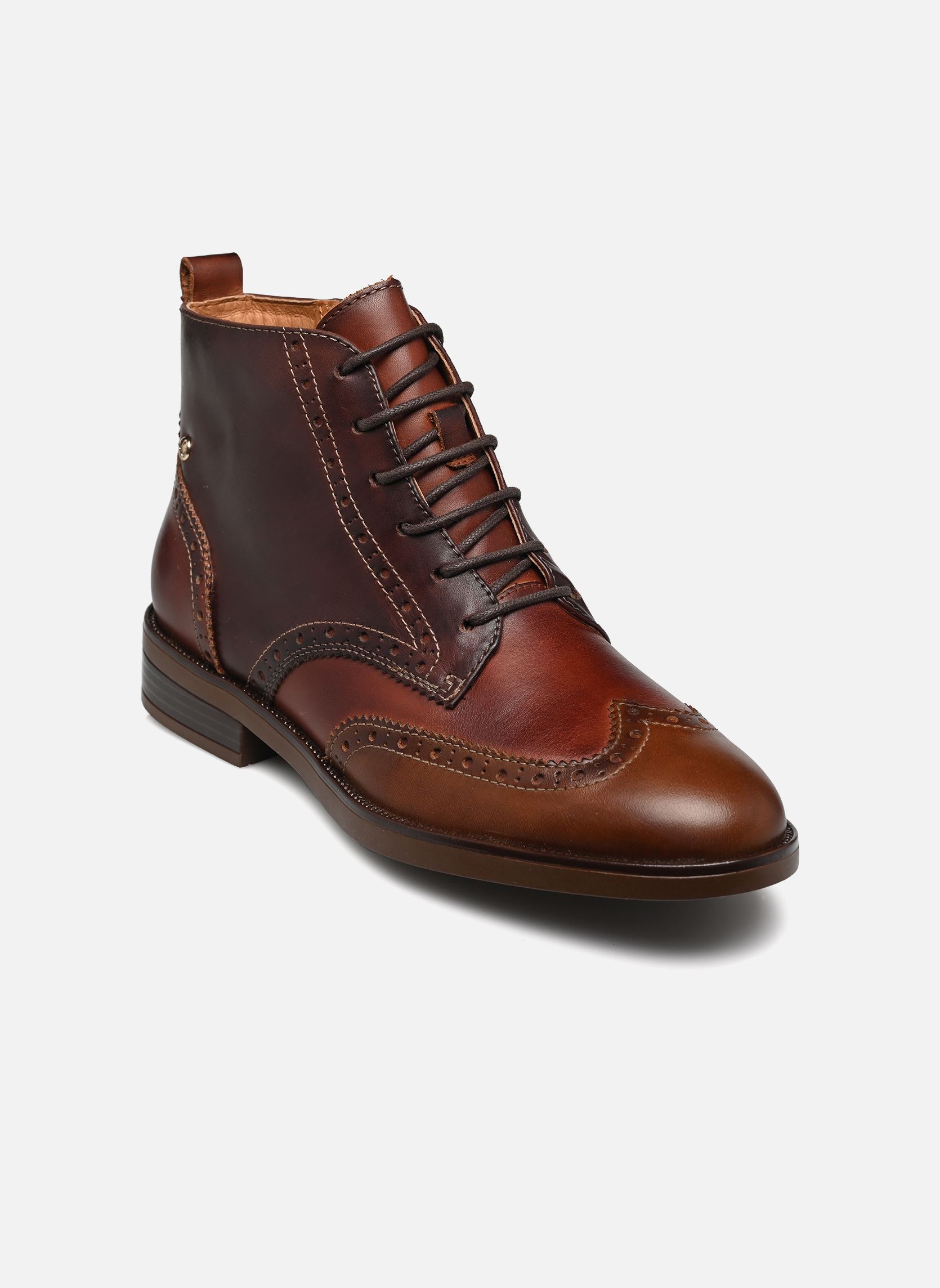Geschnürte Stiefeletten Puertollano W3C-8856C1 damen braun Pikolinos Geschnürte Stiefeletten Puertollano W3C-8856C1 damen braun CUERO