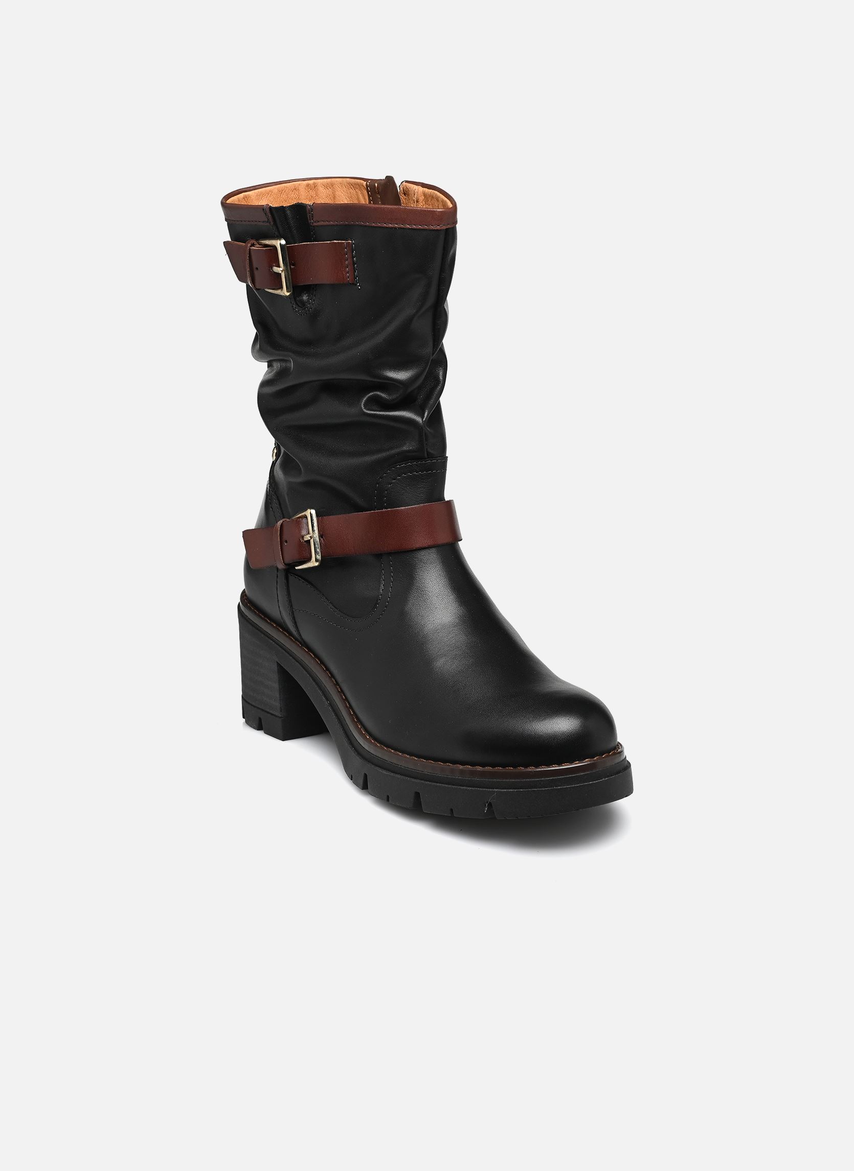 Bottines motardes Soria W0B-8534C1 femme noir Pikolinos Bottines motardes Soria W0B-8534C1 femme noir BLACK