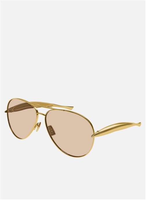 Bottega Veneta Lunettes de soleil homme or et bronze