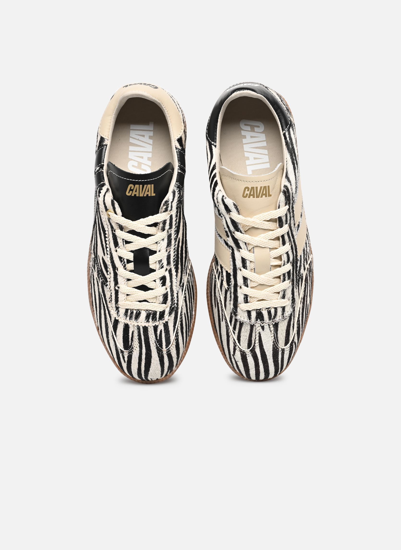 Baskets PULSE femme noir Caval Baskets PULSE femme noir ZEBRA OBSESSION