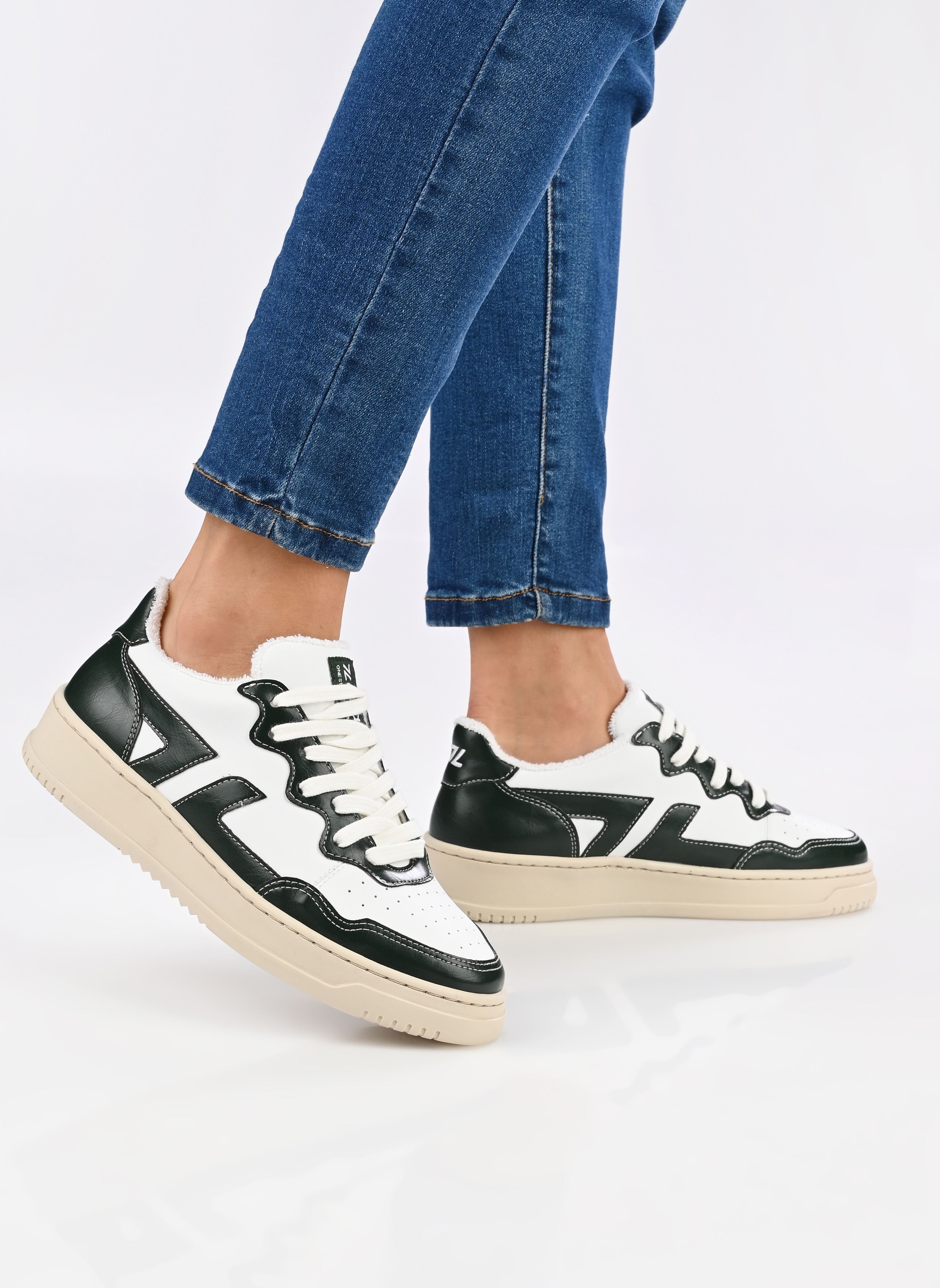 Sneakers OLEA dames wit Zèta Sneakers OLEA dames wit Vert