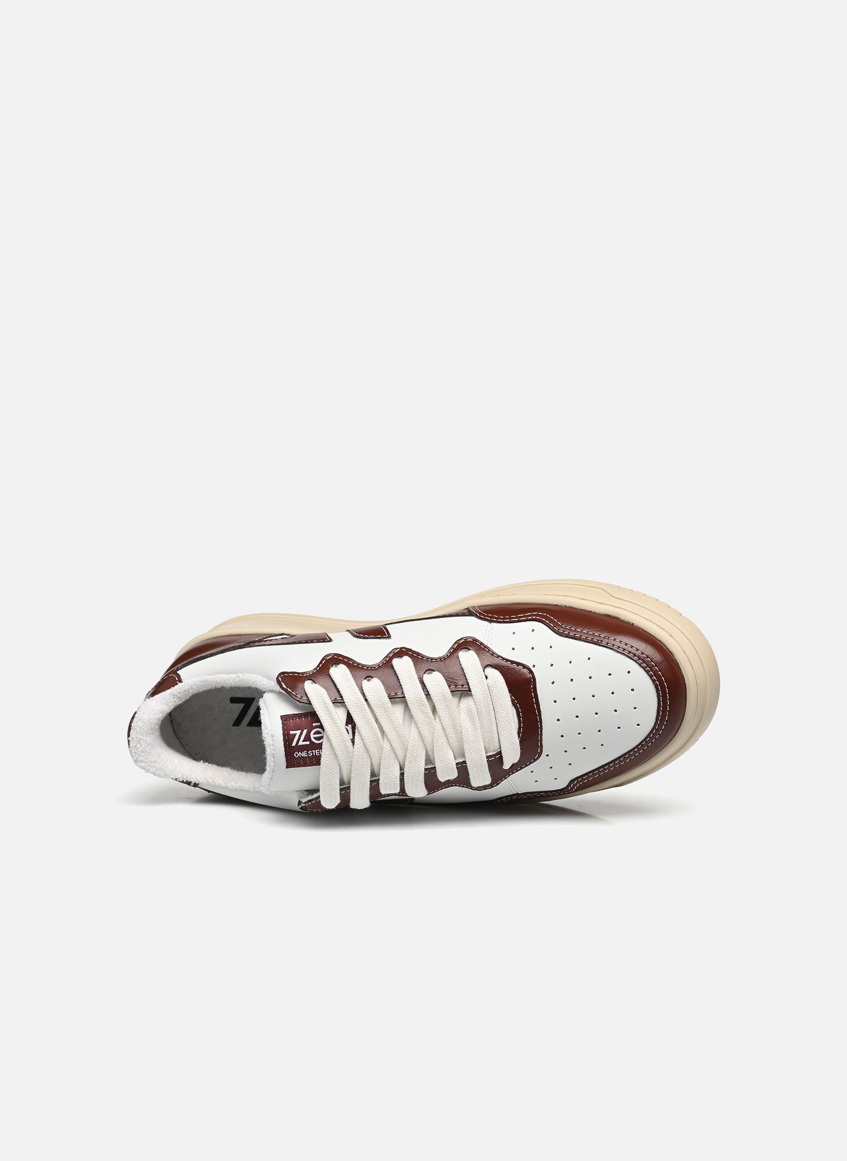 Baskets OLEA femme blanc Zèta Baskets OLEA femme blanc Bordeaux