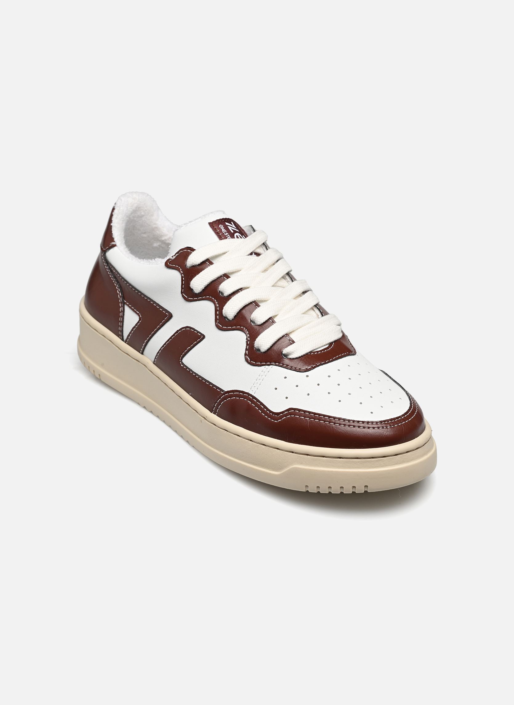 Baskets OLEA femme blanc Zèta Baskets OLEA femme blanc Bordeaux