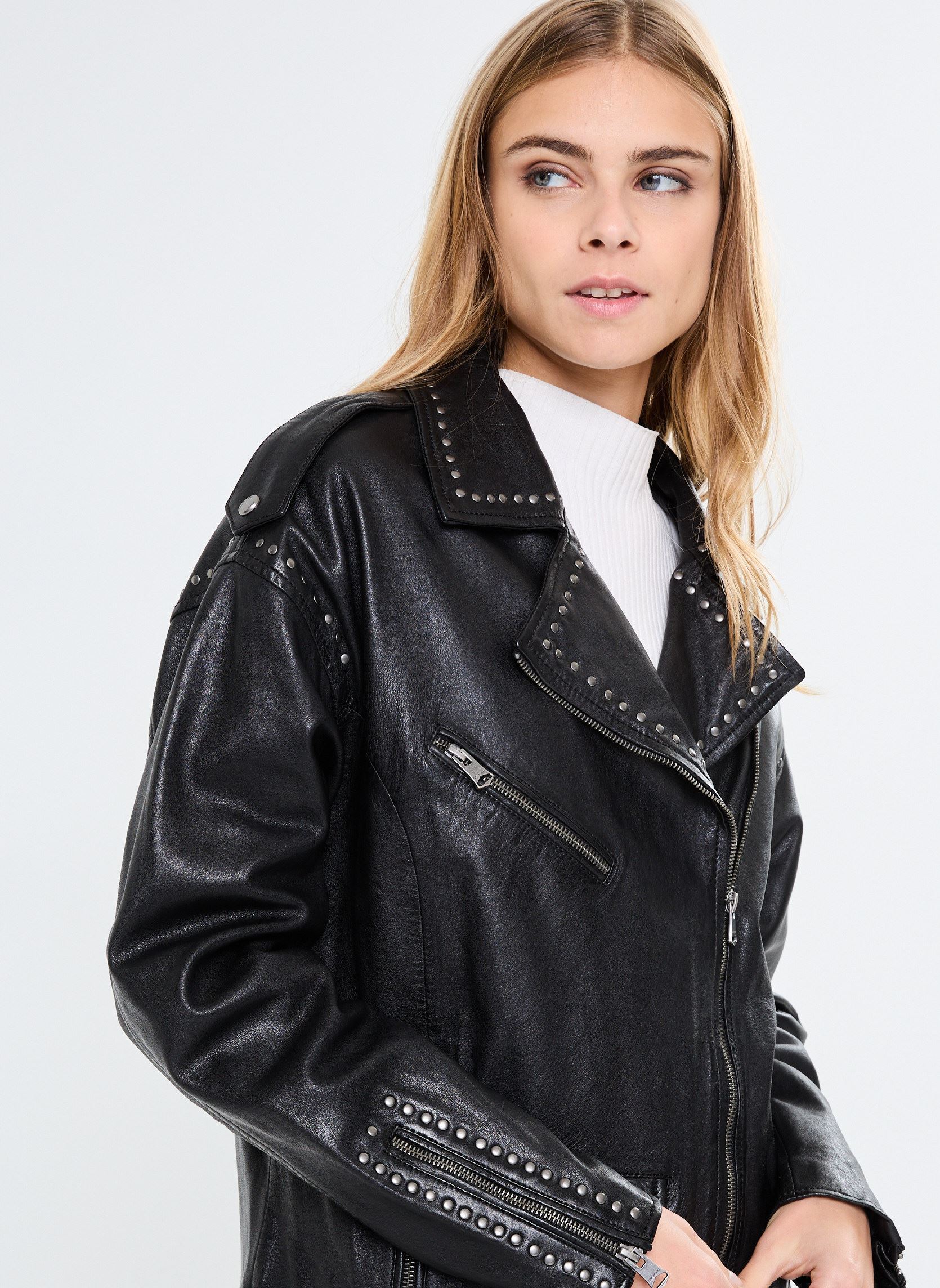 Lederjacken LOULOU damen schwarz Oakwood Lederjacken LOULOU damen schwarz Noir