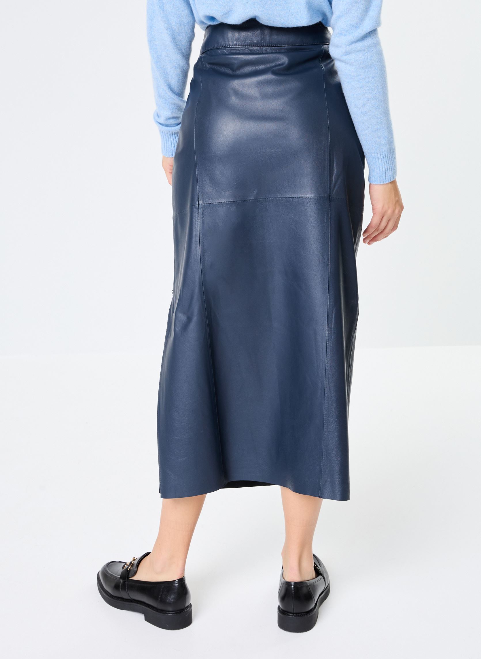 Jupes mi-longues MENTOLA femme bleu Oakwood Jupes mi-longues MENTOLA femme bleu Bleu marine