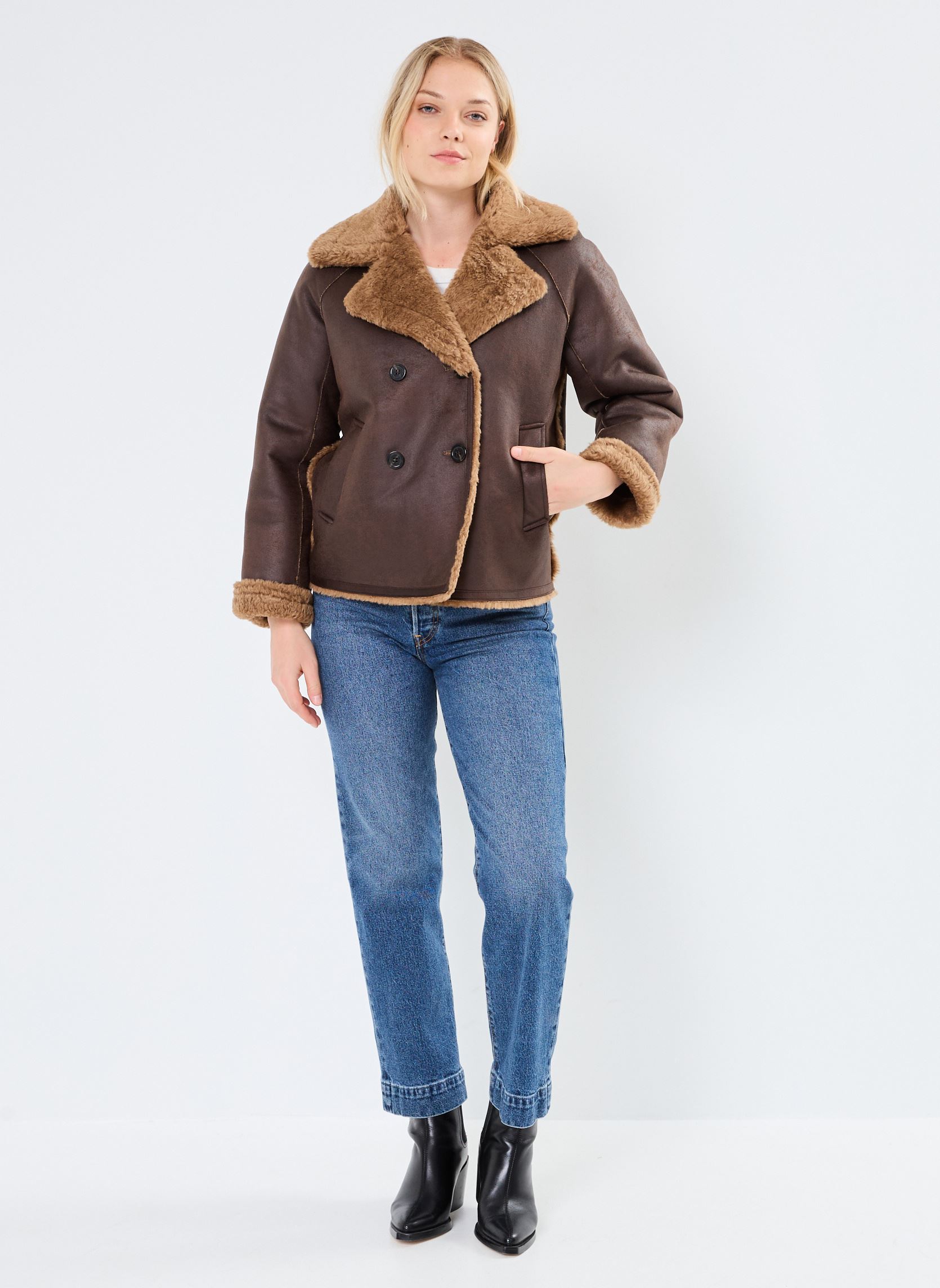 Blousons EDWIN femme marron Oakwood Blousons EDWIN femme marron Marron Fonce