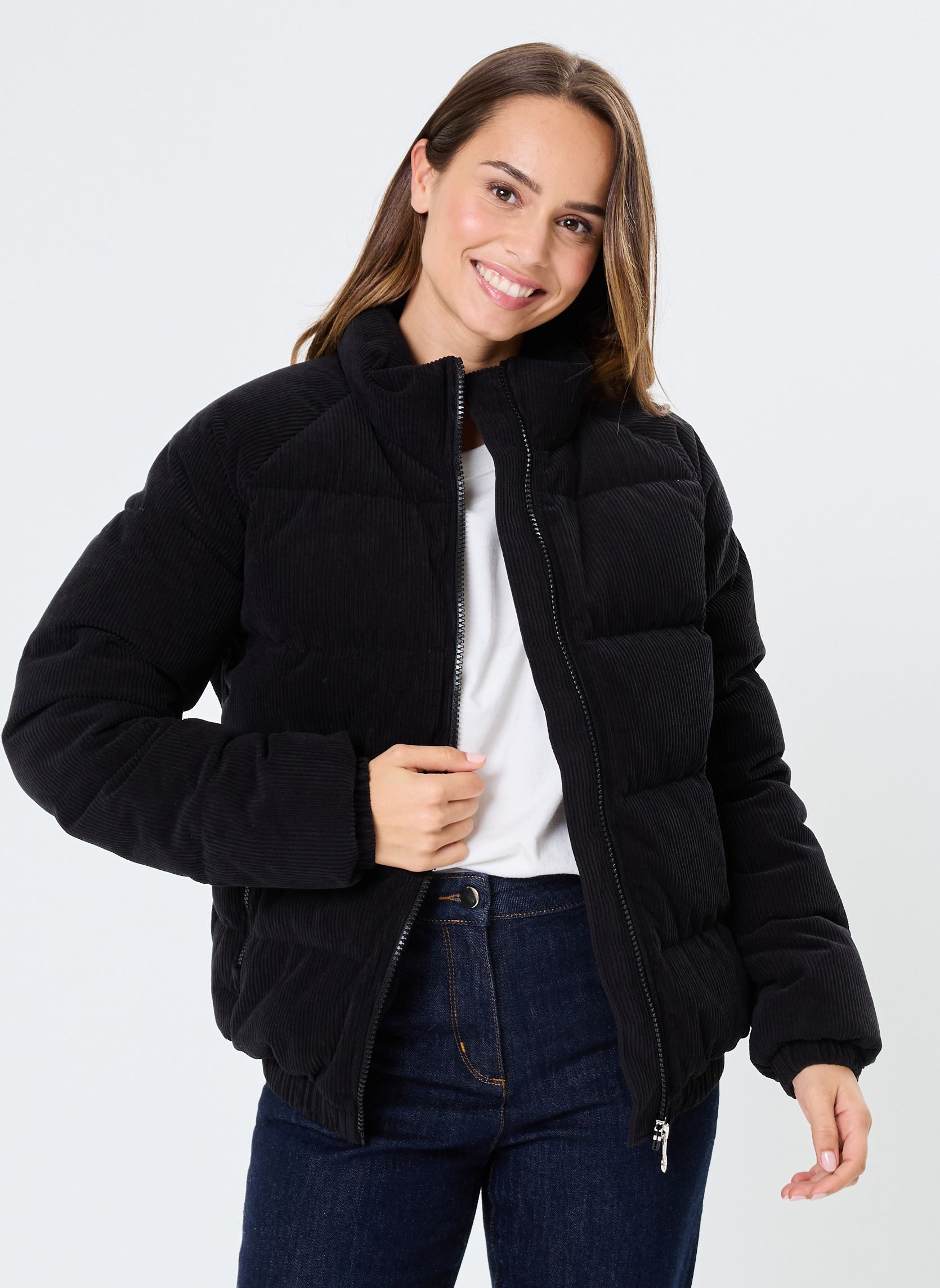 Doudounes VINTAGE MYTHIC 3 VELVET femme noir Pyrenex Doudounes VINTAGE MYTHIC 3 VELVET femme noir Black