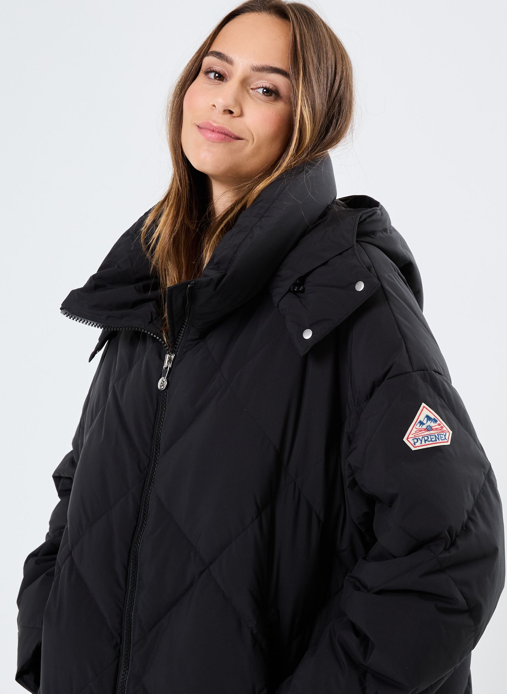 Doudounes ADELE COAT femme noir Pyrenex Doudounes ADELE COAT femme noir Black