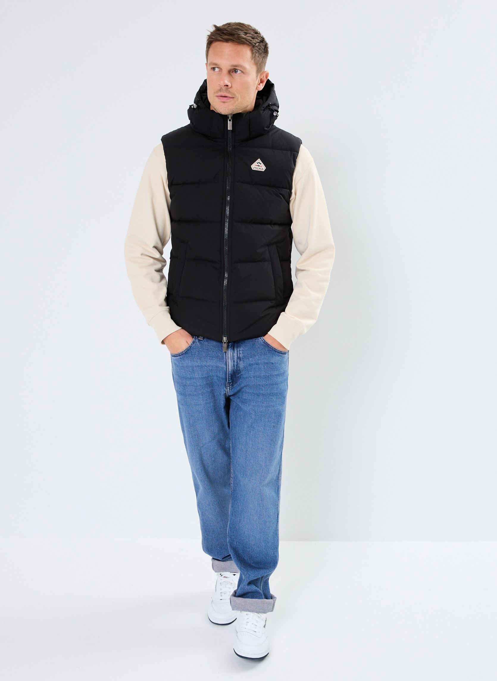 Piumini senza maniche SPOUTNIC MINI RIPSTOP 2 VEST uomo nero Pyrenex Piumini senza maniche SPOUTNIC MINI RIPSTOP 2 VEST uomo nero Black