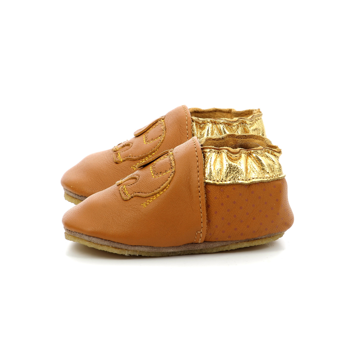 Robeez Chaussons En Cuir Souple Mixte Enfant Camel - 25/26 EU