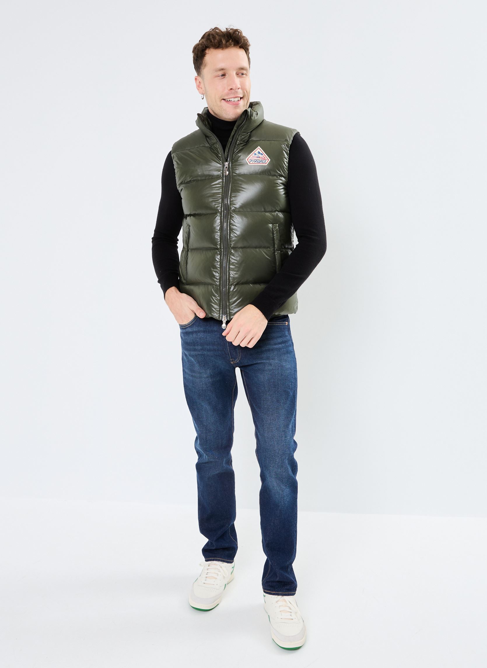 Daunenwesten JOHN 3 SHINY W - UNISEXE M herren grün Pyrenex Daunenwesten JOHN 3 SHINY W - UNISEXE M herren grün DEEP KHAKI