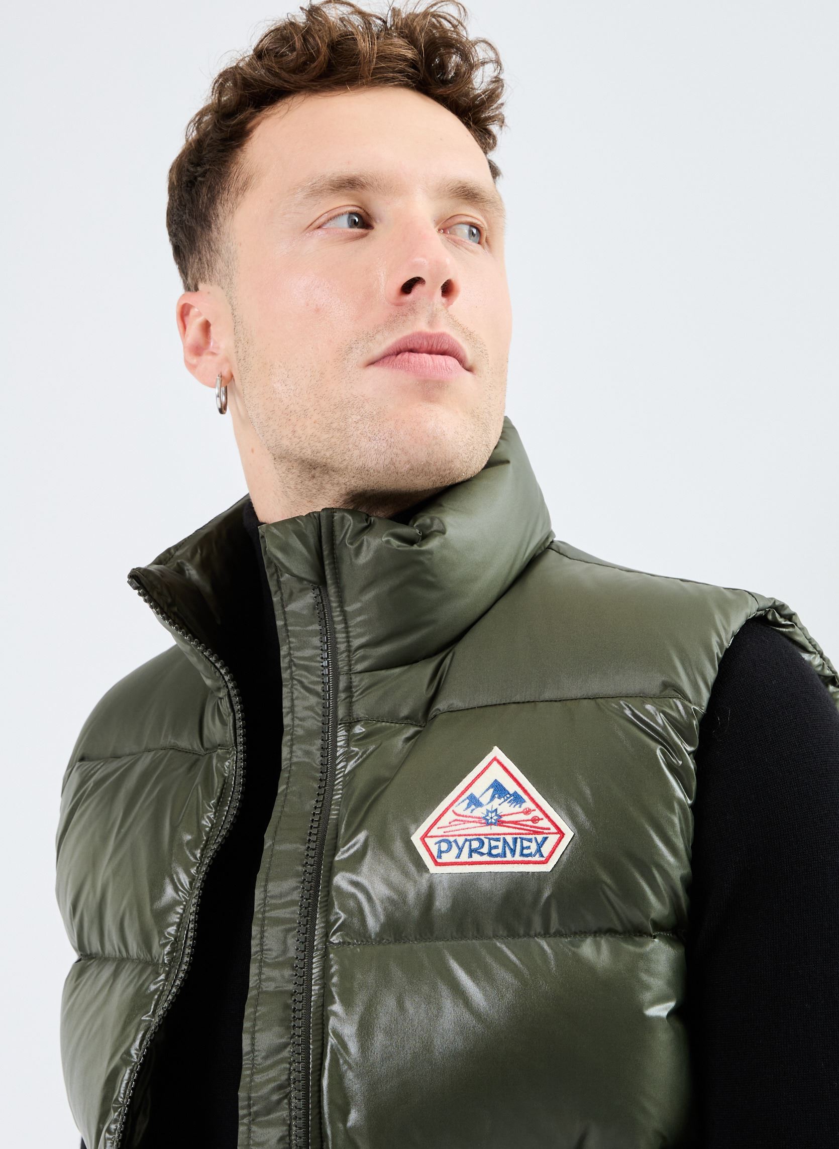 Daunenwesten JOHN 3 SHINY W - UNISEXE M herren grün Pyrenex Daunenwesten JOHN 3 SHINY W - UNISEXE M herren grün DEEP KHAKI