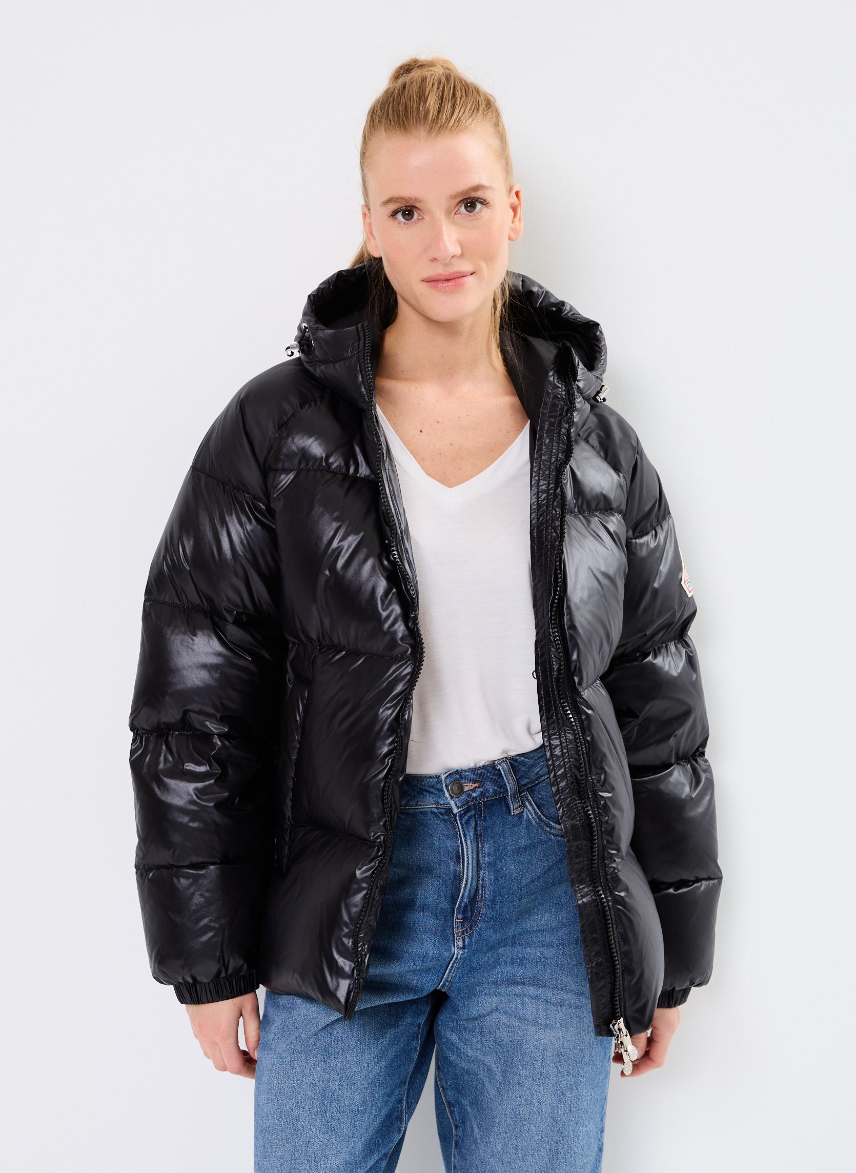 Doudounes STEN 3 SHINY W - UNISEXE femme noir Pyrenex Doudounes STEN 3 SHINY W - UNISEXE femme noir Black