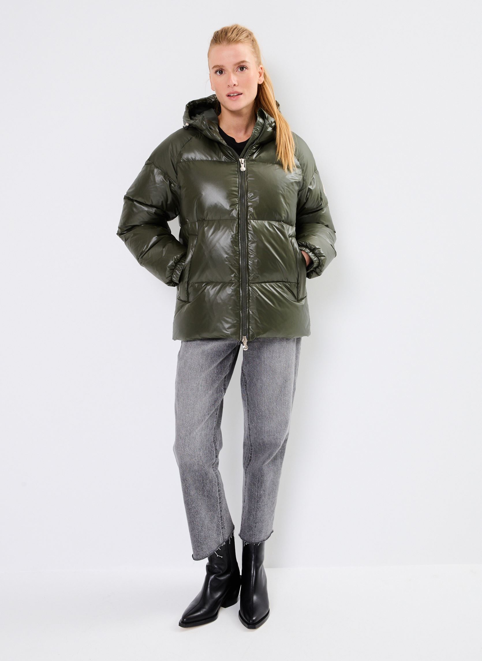 Doudounes STEN 3 SHINY W - UNISEXE femme vert Pyrenex Doudounes STEN 3 SHINY W - UNISEXE femme vert Deep Khaki