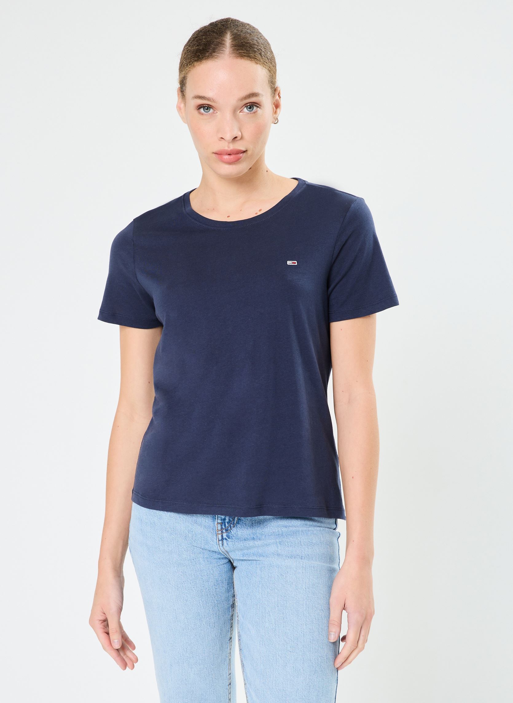 Vêtements Tommy Jeans Tjw Soft Jersey Tee DW0DW14616 pour Accessoires - vue 1