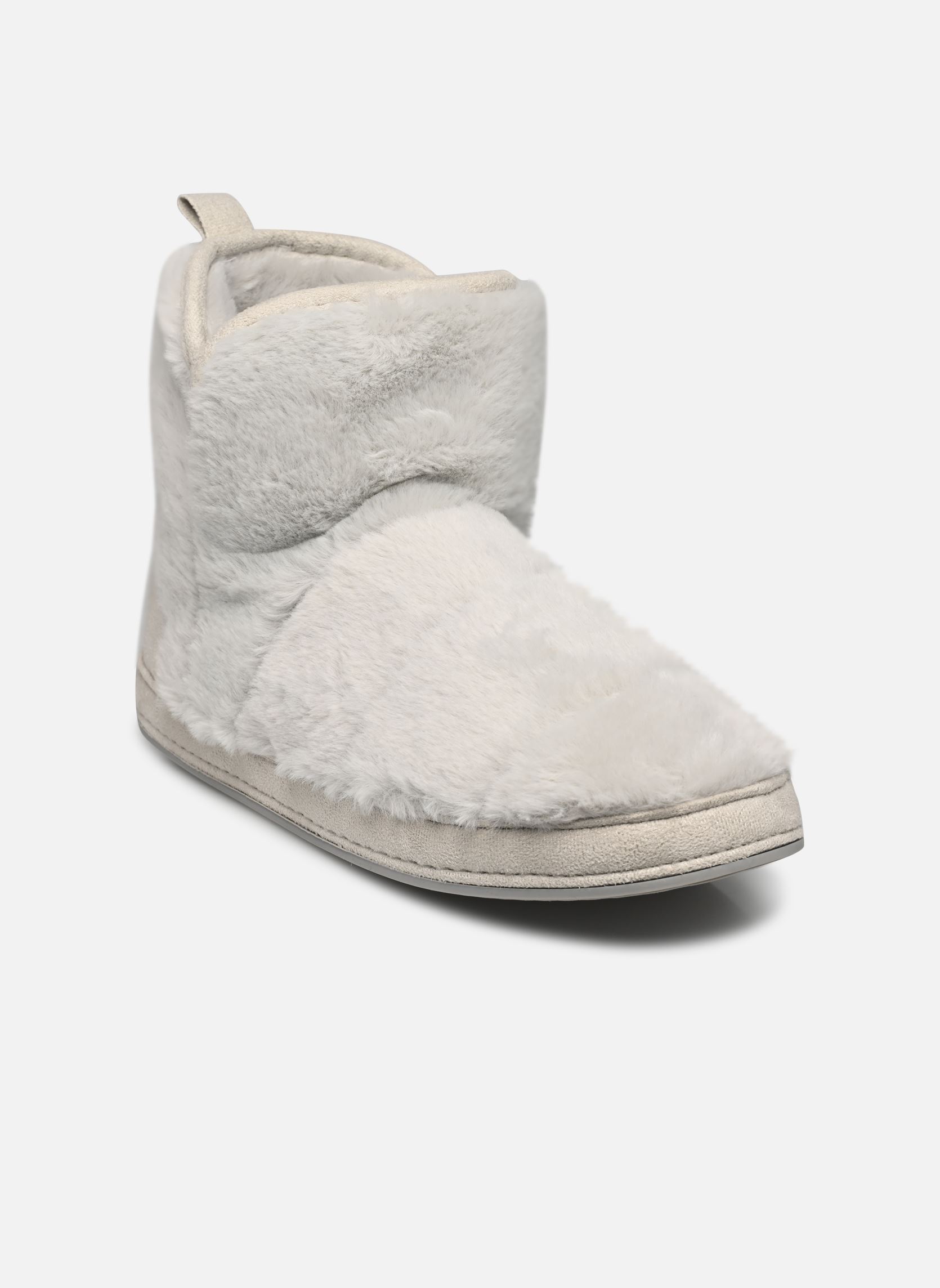 Hoge pantoffels Chausson montant astrid gris femme dames grijs Sarenza Wear Hoge pantoffels Chausson montant astrid gris femme dames grijs GRIS