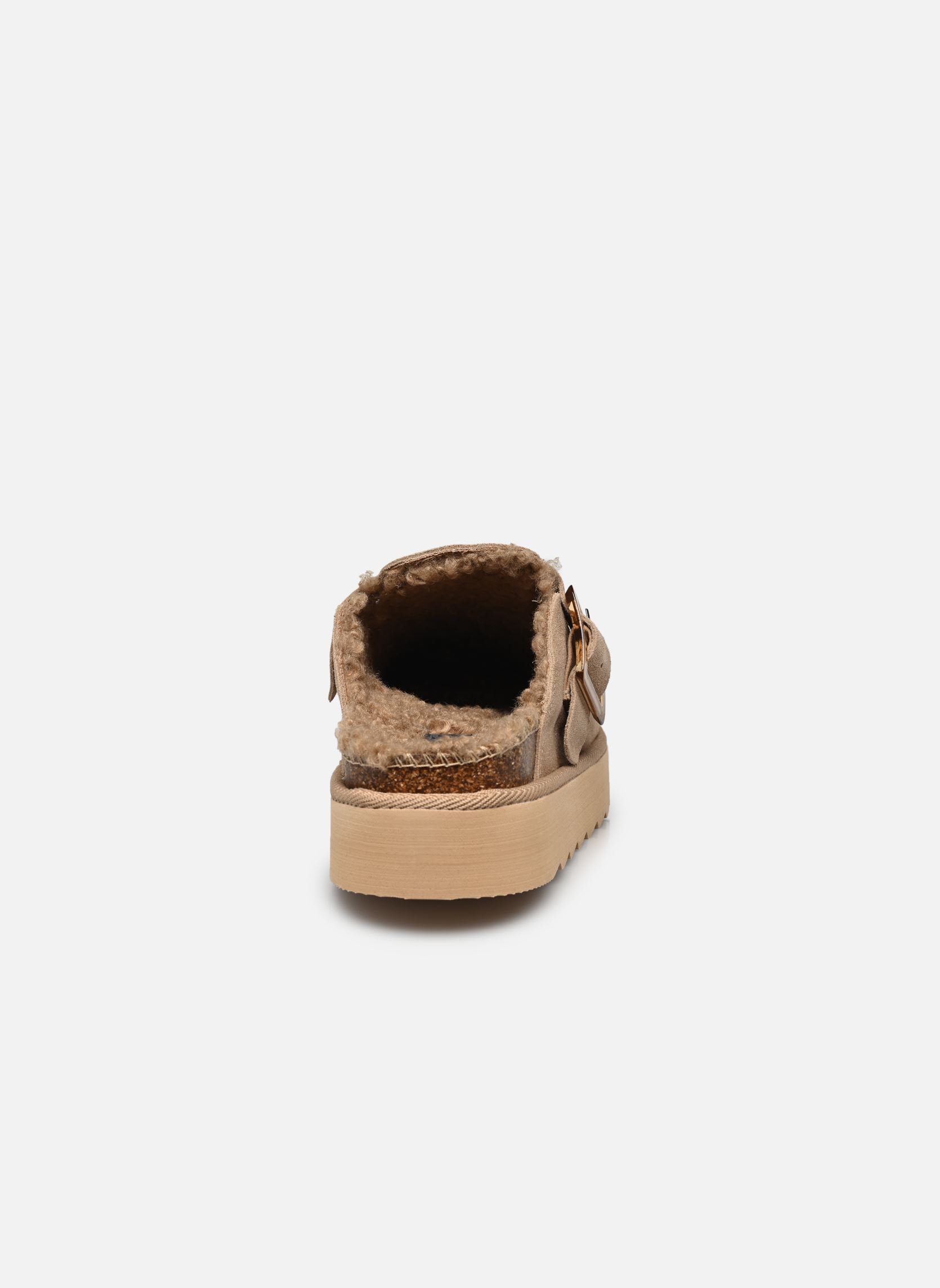 Mules et sabots Cow suede platform sabot femme beige Colors of California Mules et sabots Cow suede platform sabot femme beige NEW TAN