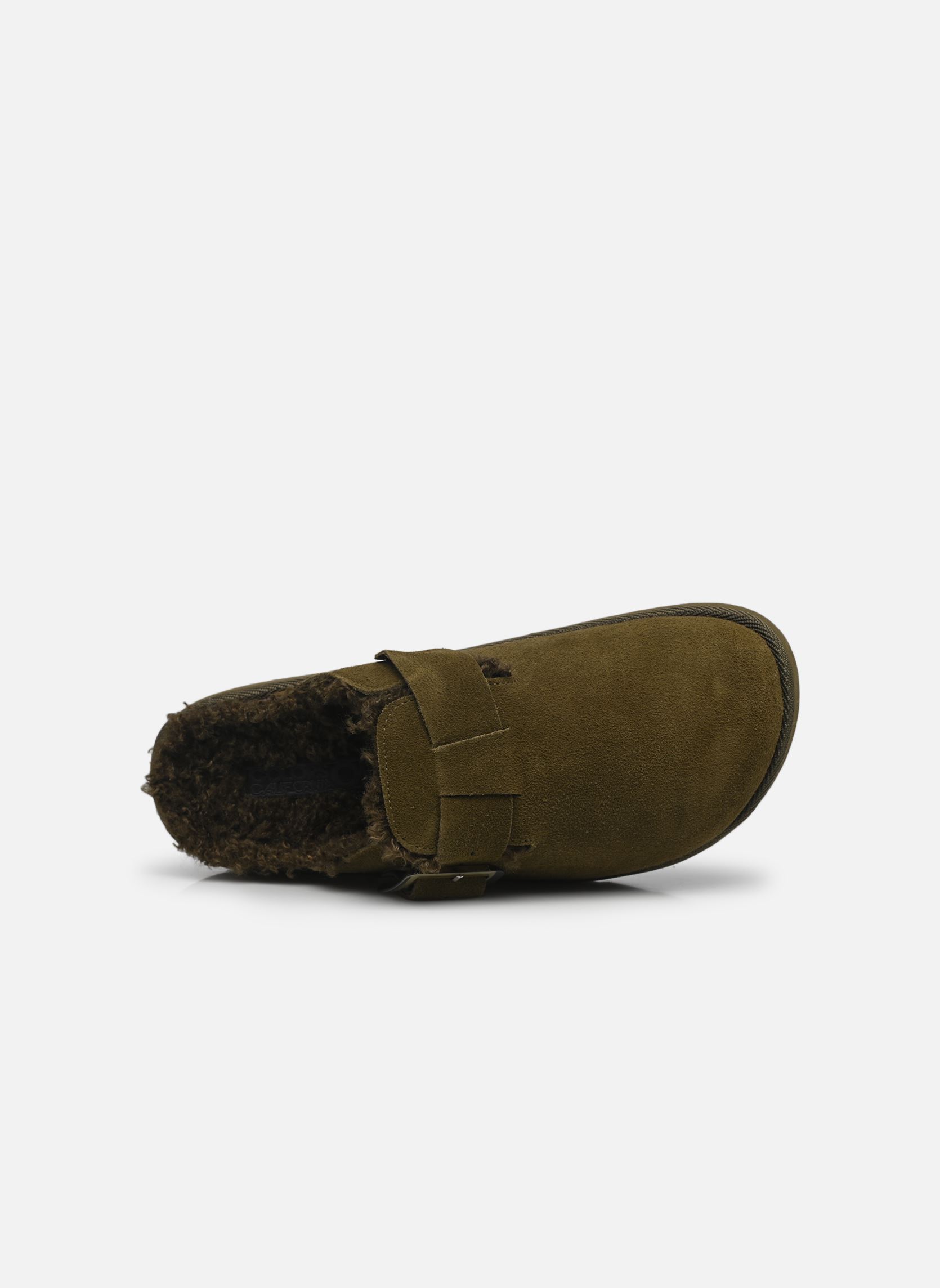 Zuecos y mules Cow suede platform sabot mujer verde Colors of California Zuecos y mules Cow suede platform sabot mujer verde MILITARY