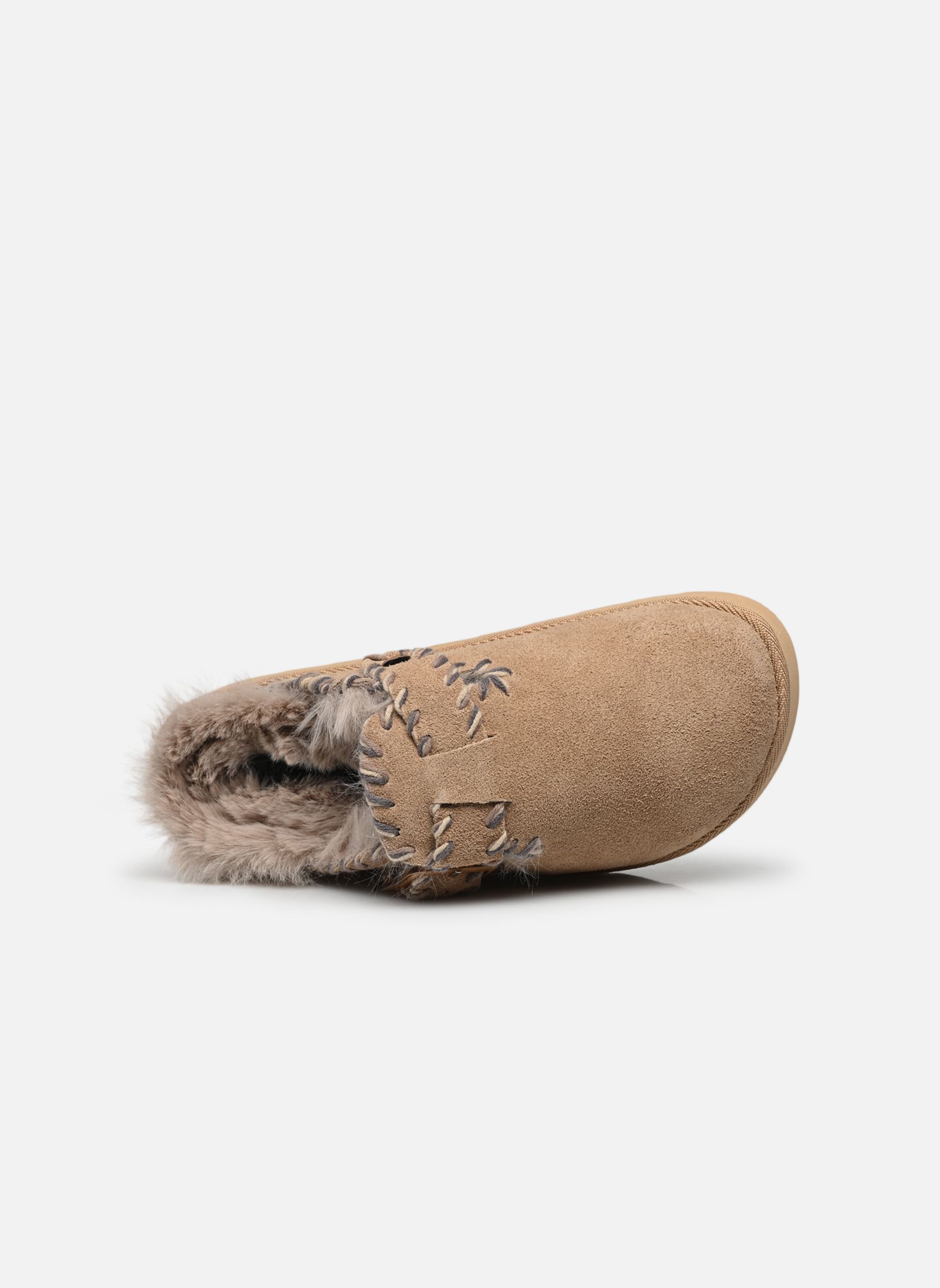 Mules et sabots Platform sabot wool stitchings femme beige Colors of California Mules et sabots Platform sabot wool stitchings femme beige NEW TAN