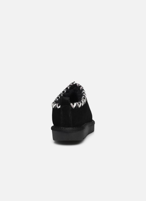 Chaussons Colors of California Short slipper multi stitching Noir vue droite