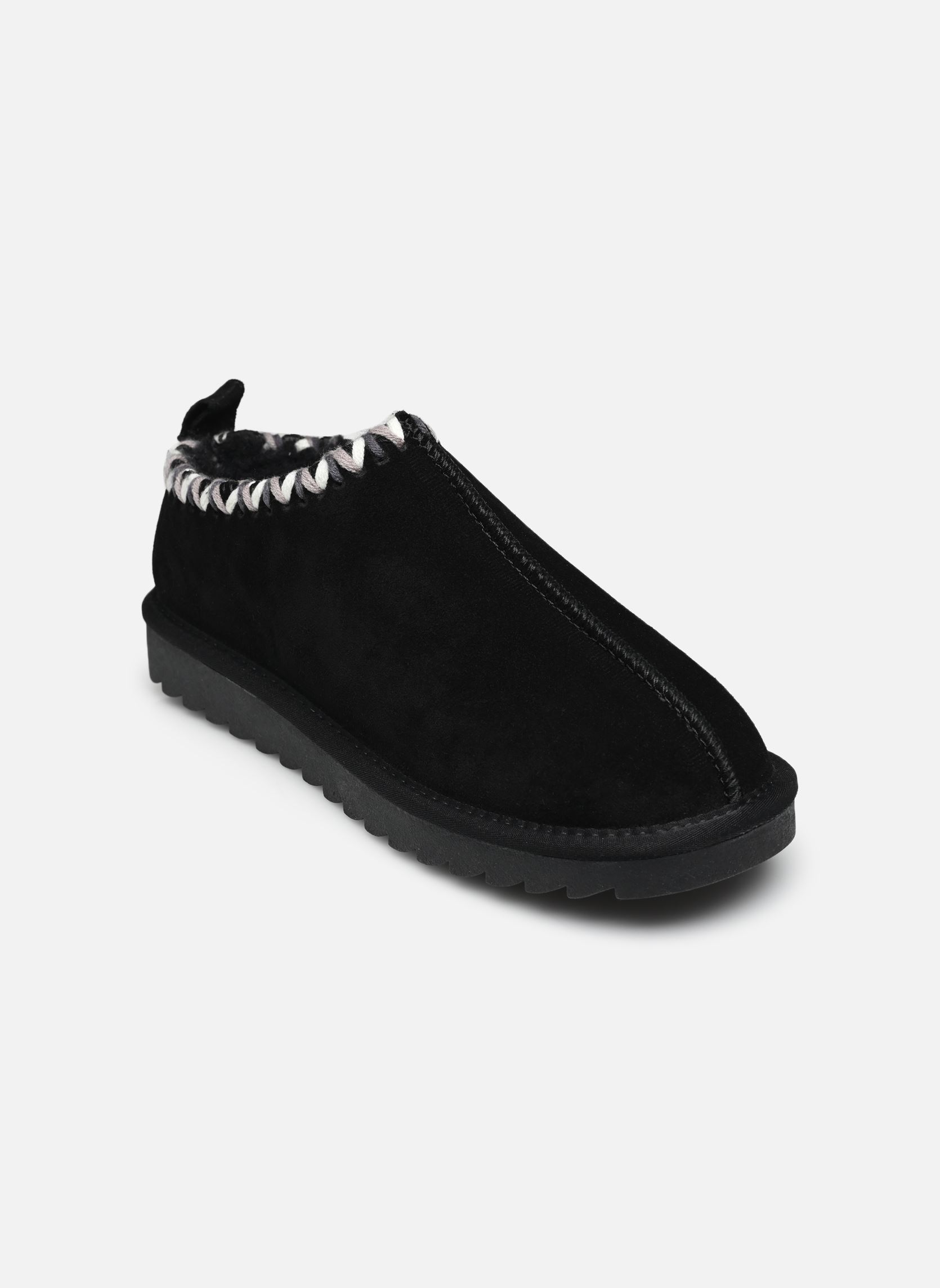 Chaussons Short slipper multi stitching femme noir Colors of California Chaussons Short slipper multi stitching femme noir BLACK