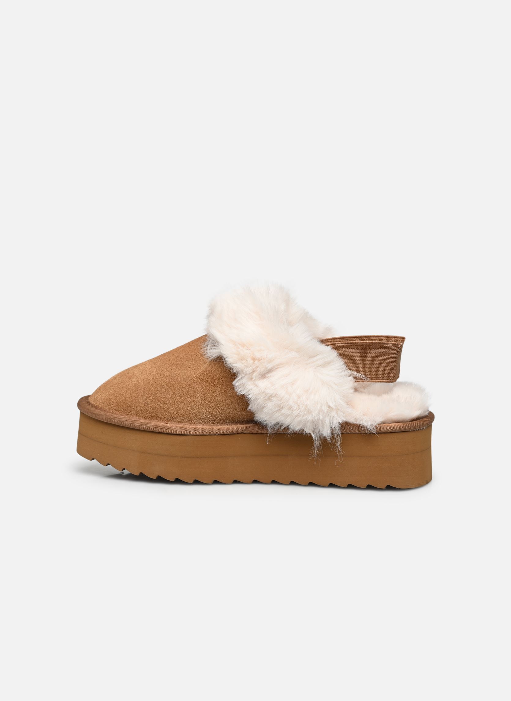 Pantoletten und Clogs Platform slipper damen beige Colors of California Pantoletten und Clogs Platform slipper damen beige TAN