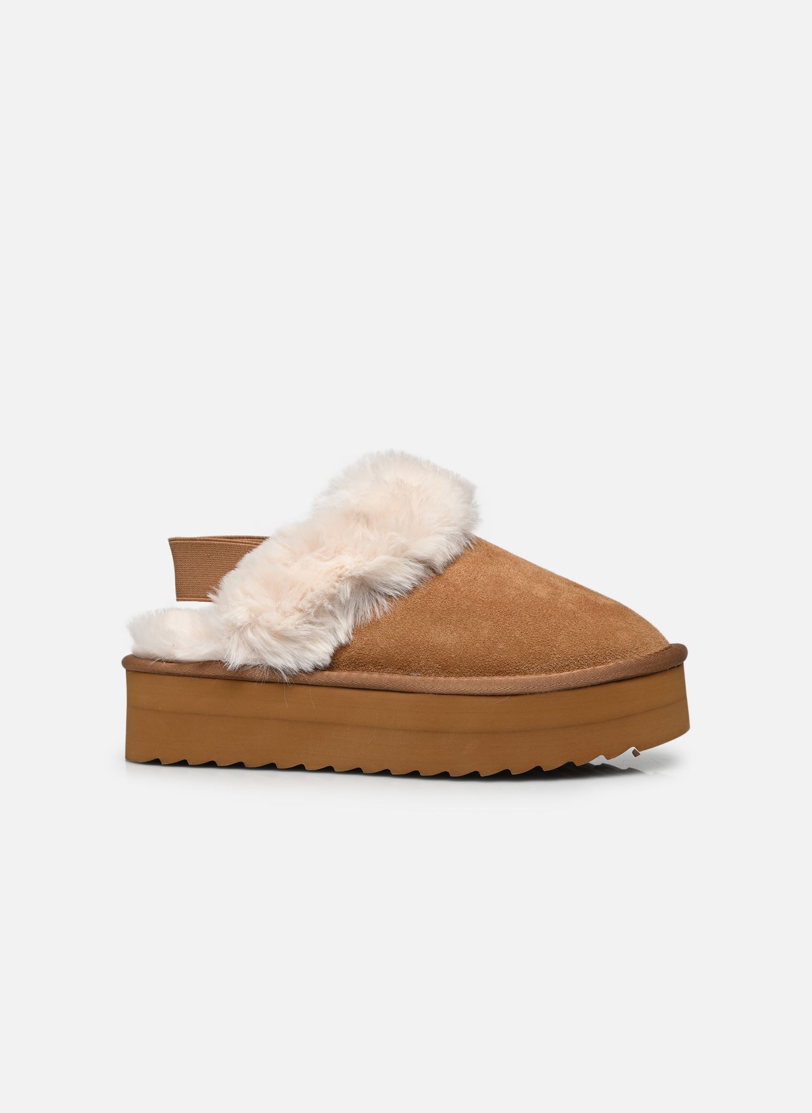 Pantoletten und Clogs Platform slipper damen beige Colors of California Pantoletten und Clogs Platform slipper damen beige TAN