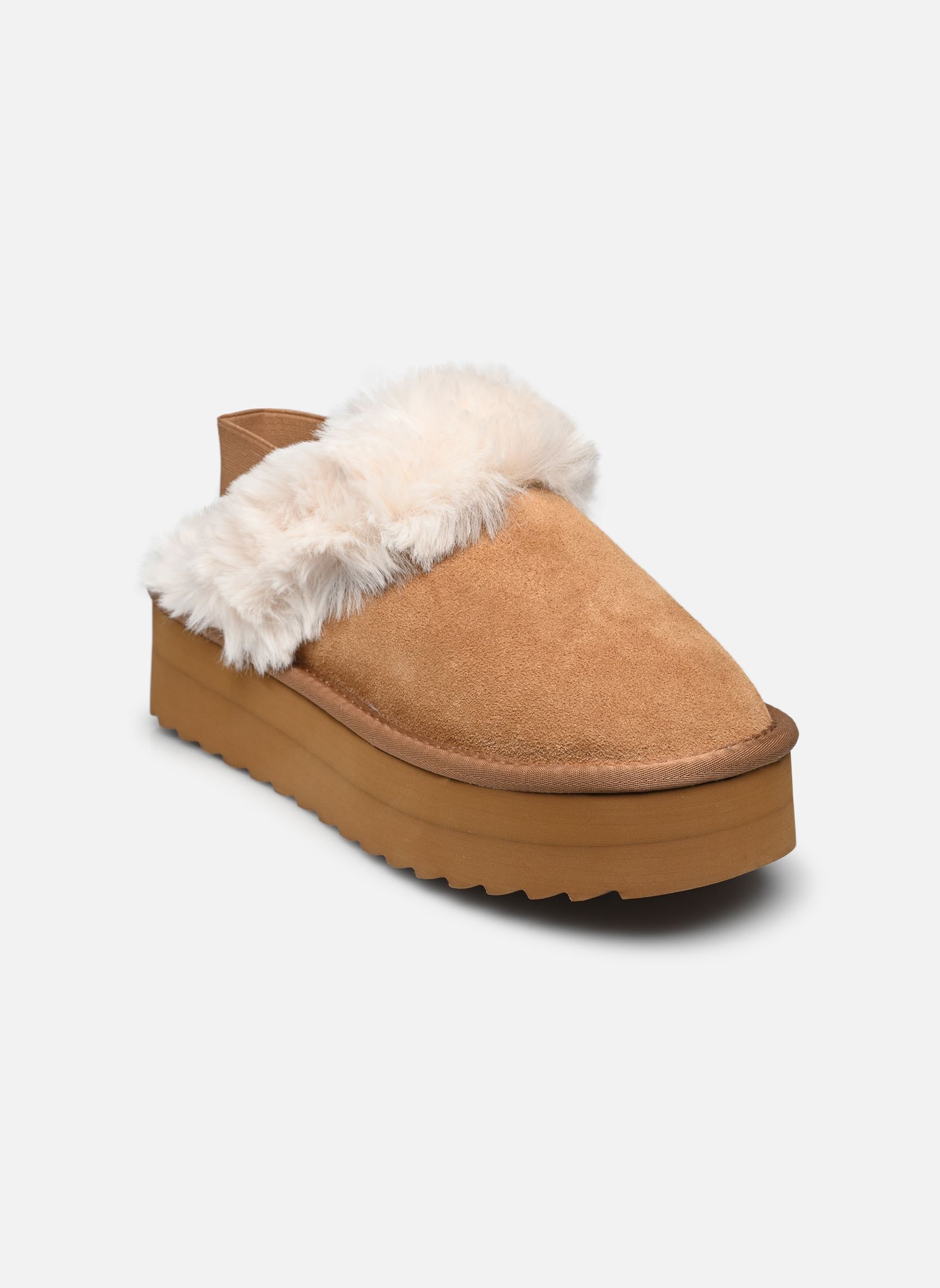 Pantoletten und Clogs Platform slipper damen beige Colors of California Pantoletten und Clogs Platform slipper damen beige TAN