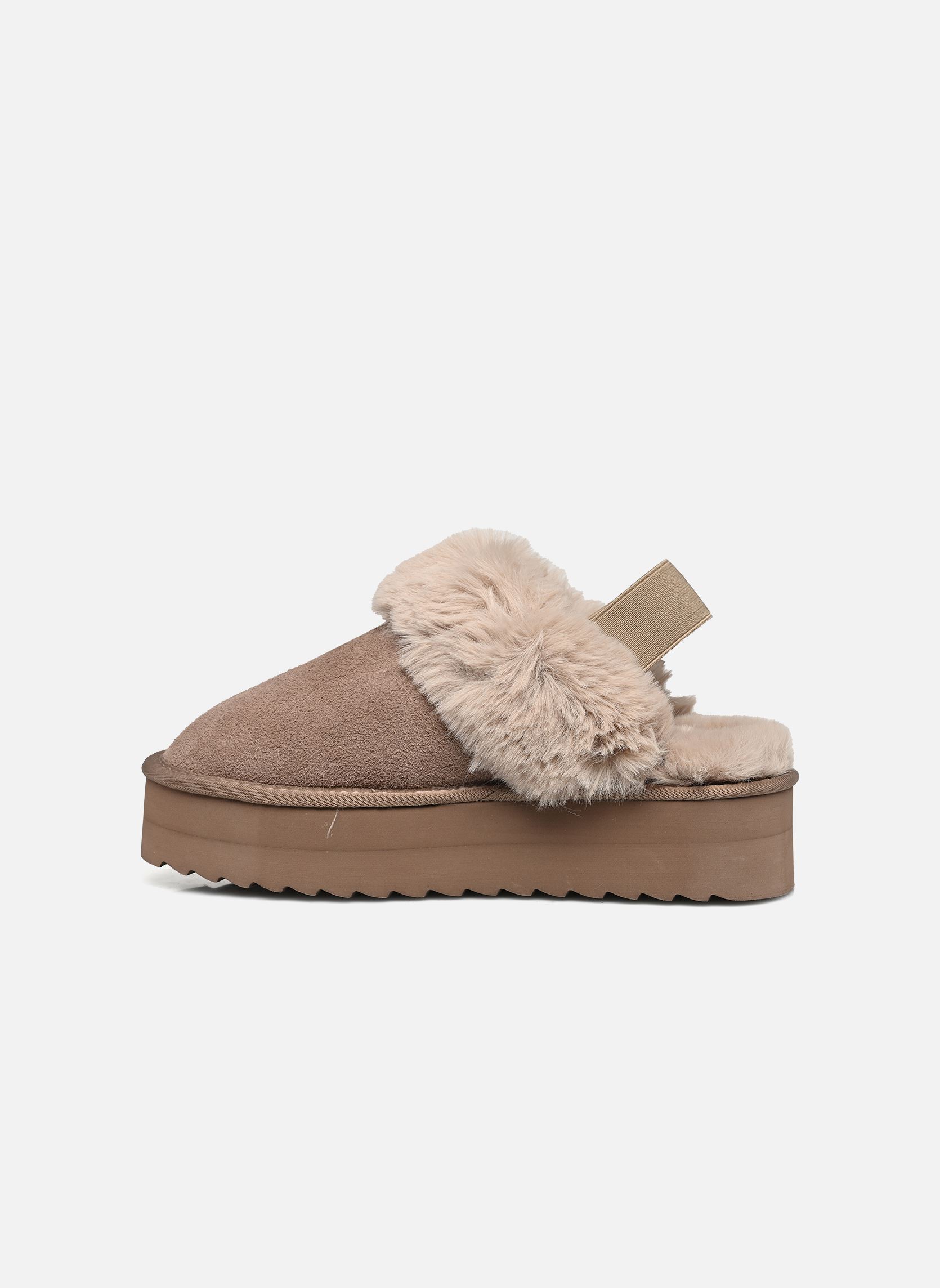 Pantoletten und Clogs Platform slipper damen beige Colors of California Pantoletten und Clogs Platform slipper damen beige TAUPE