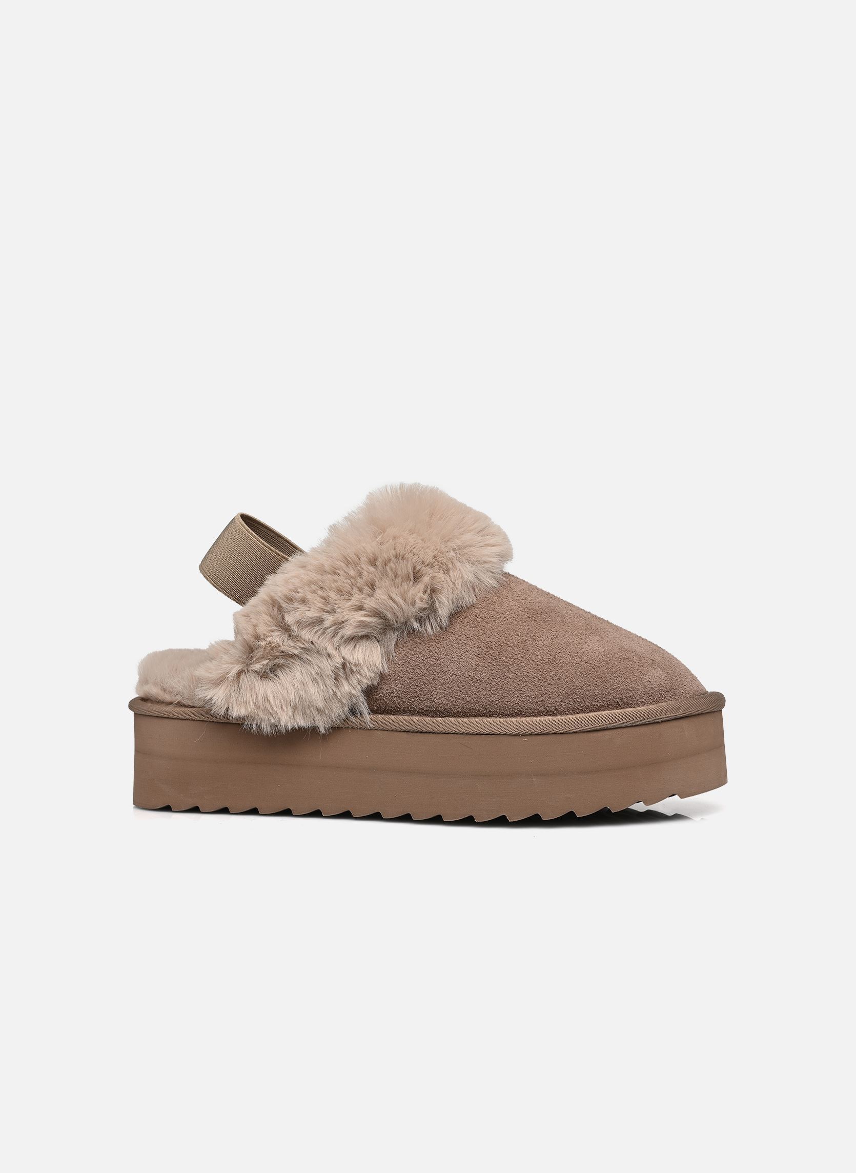 Pantoletten und Clogs Platform slipper damen beige Colors of California Pantoletten und Clogs Platform slipper damen beige TAUPE