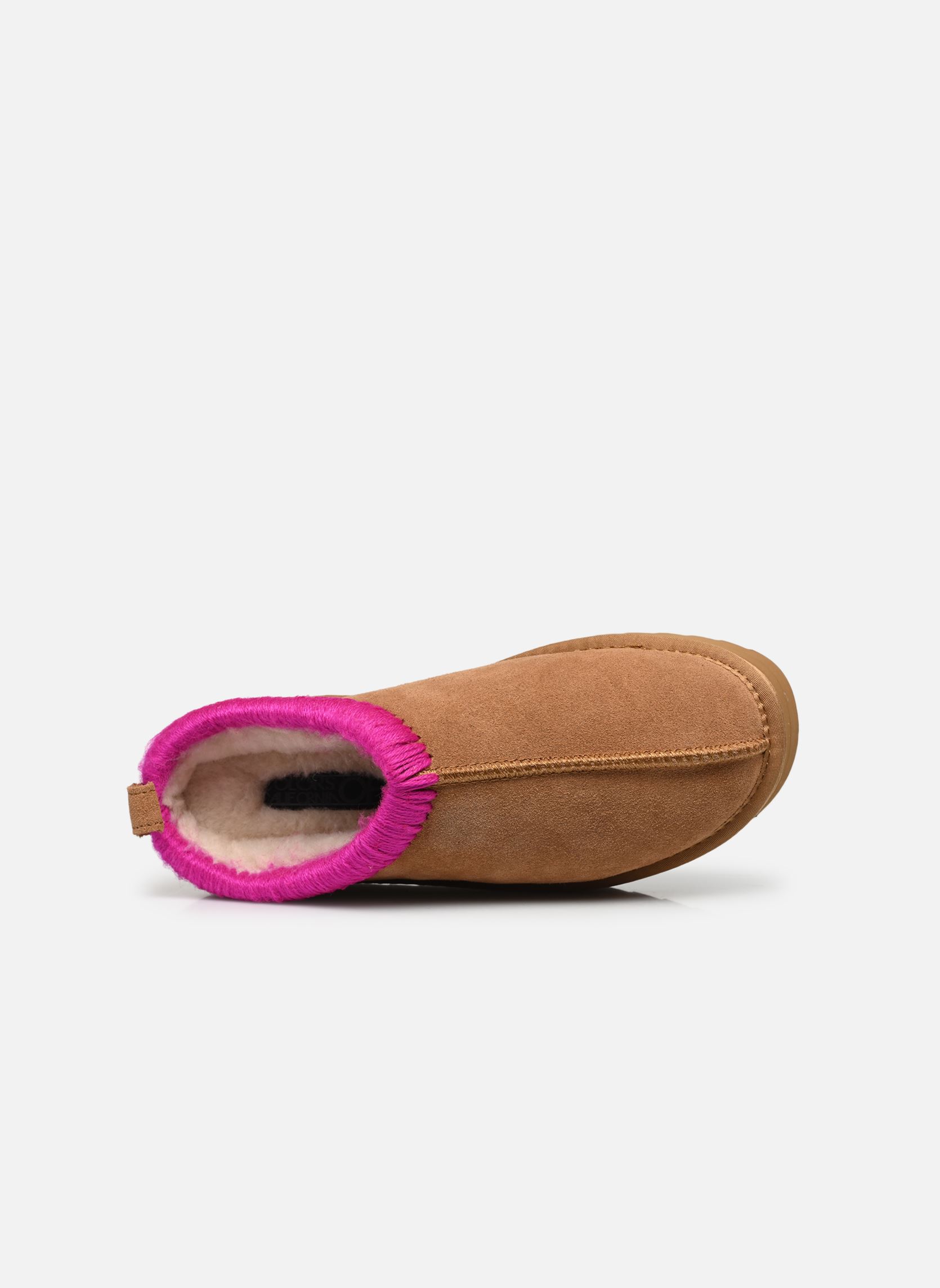 Chaussons Eggy platform bold stitching femme beige Colors of California Chaussons Eggy platform bold stitching femme beige TAN