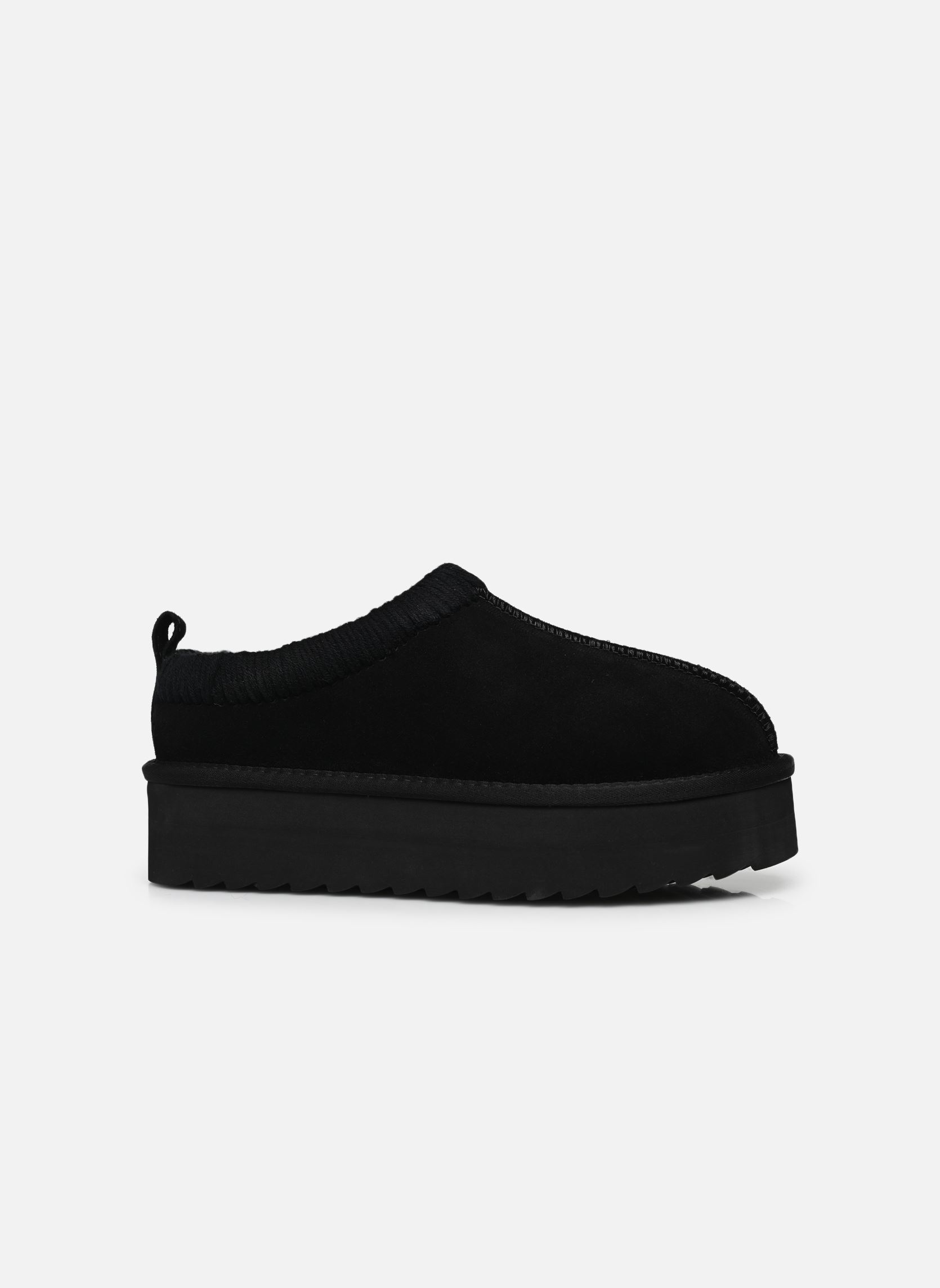 Chaussons Eggy platform bold stitching femme noir Colors of California Chaussons Eggy platform bold stitching femme noir BLACK