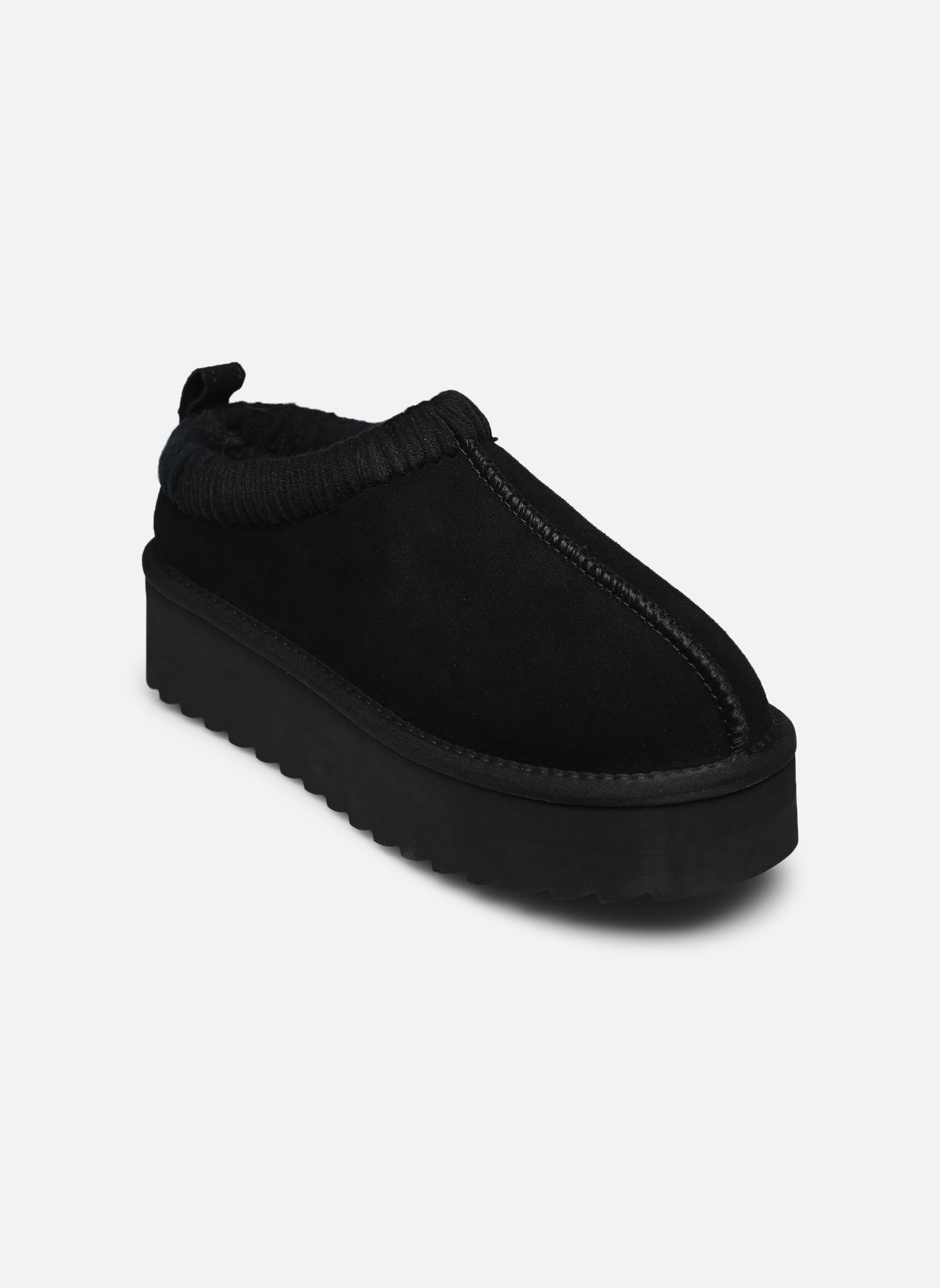 Chaussons Eggy platform bold stitching femme noir Colors of California Chaussons Eggy platform bold stitching femme noir BLACK