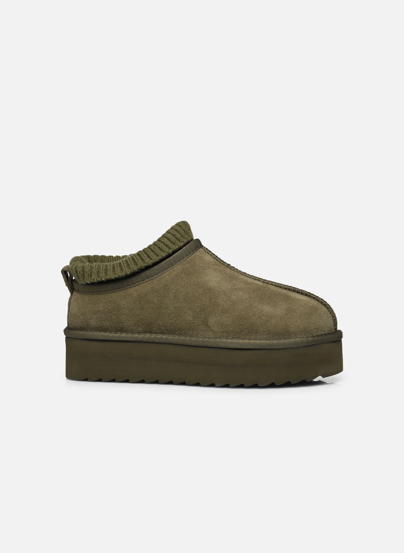 Pantuflas Eggy platform with sock damen verde Colors of California ...