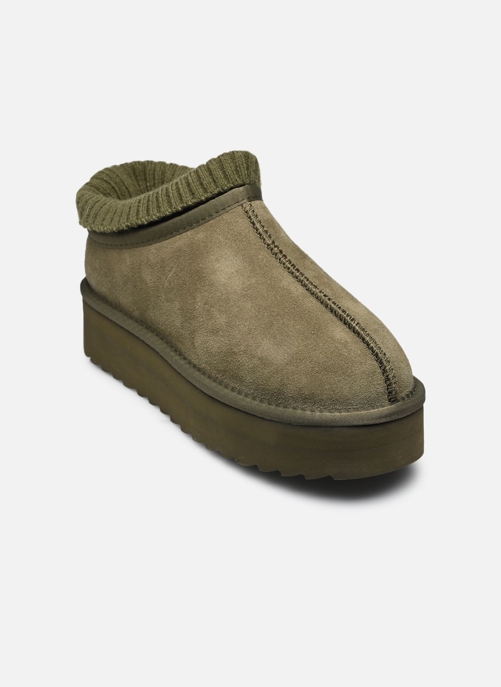 Zuecos y mules Eggy platform with sock mujer verde Colors of California Zuecos y mules Eggy platform with sock mujer verde MILITARY