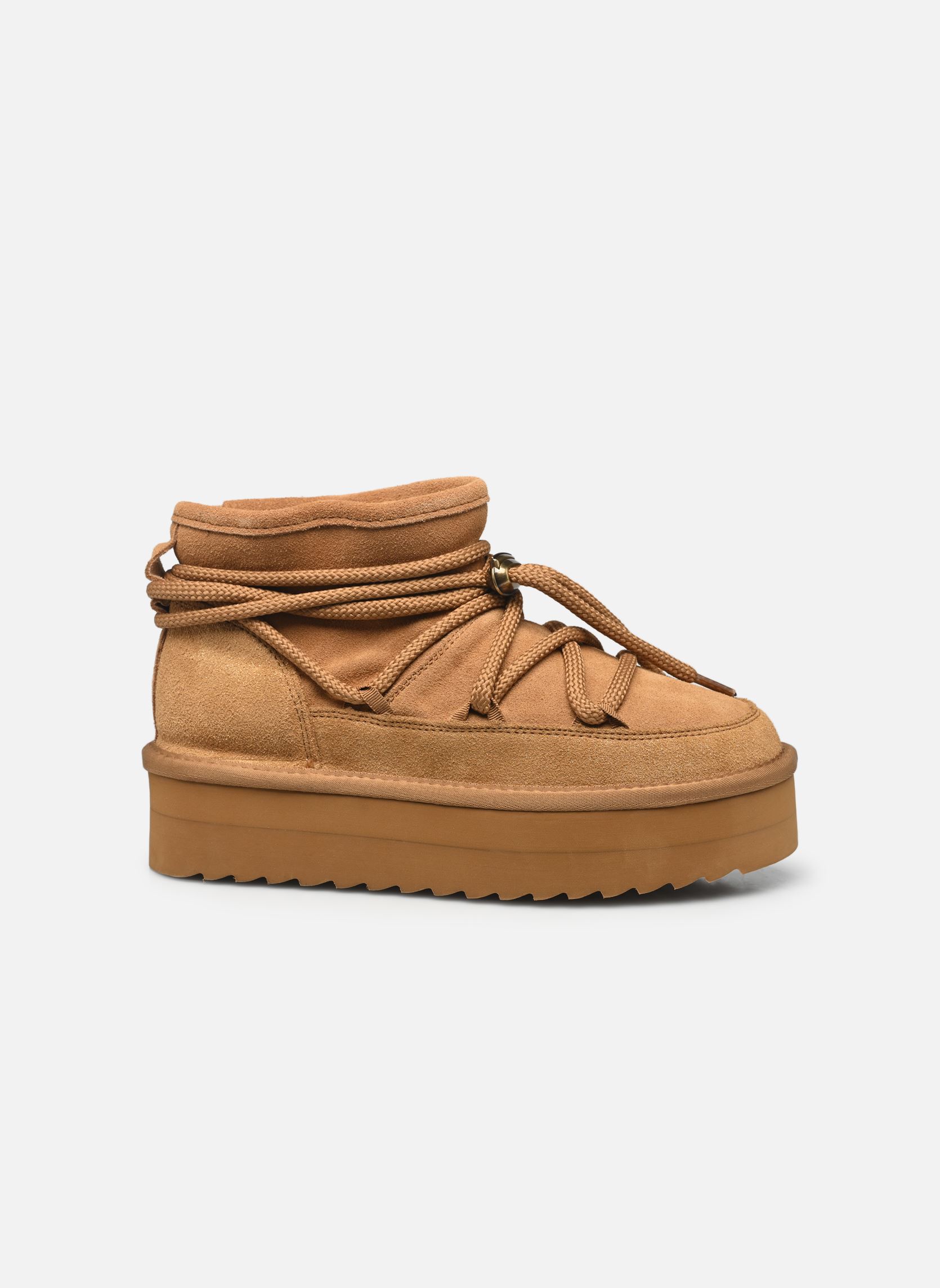 Bottes de neige Short platform montain look femme beige Colors of California Bottes de neige Short platform montain look femme beige TAN