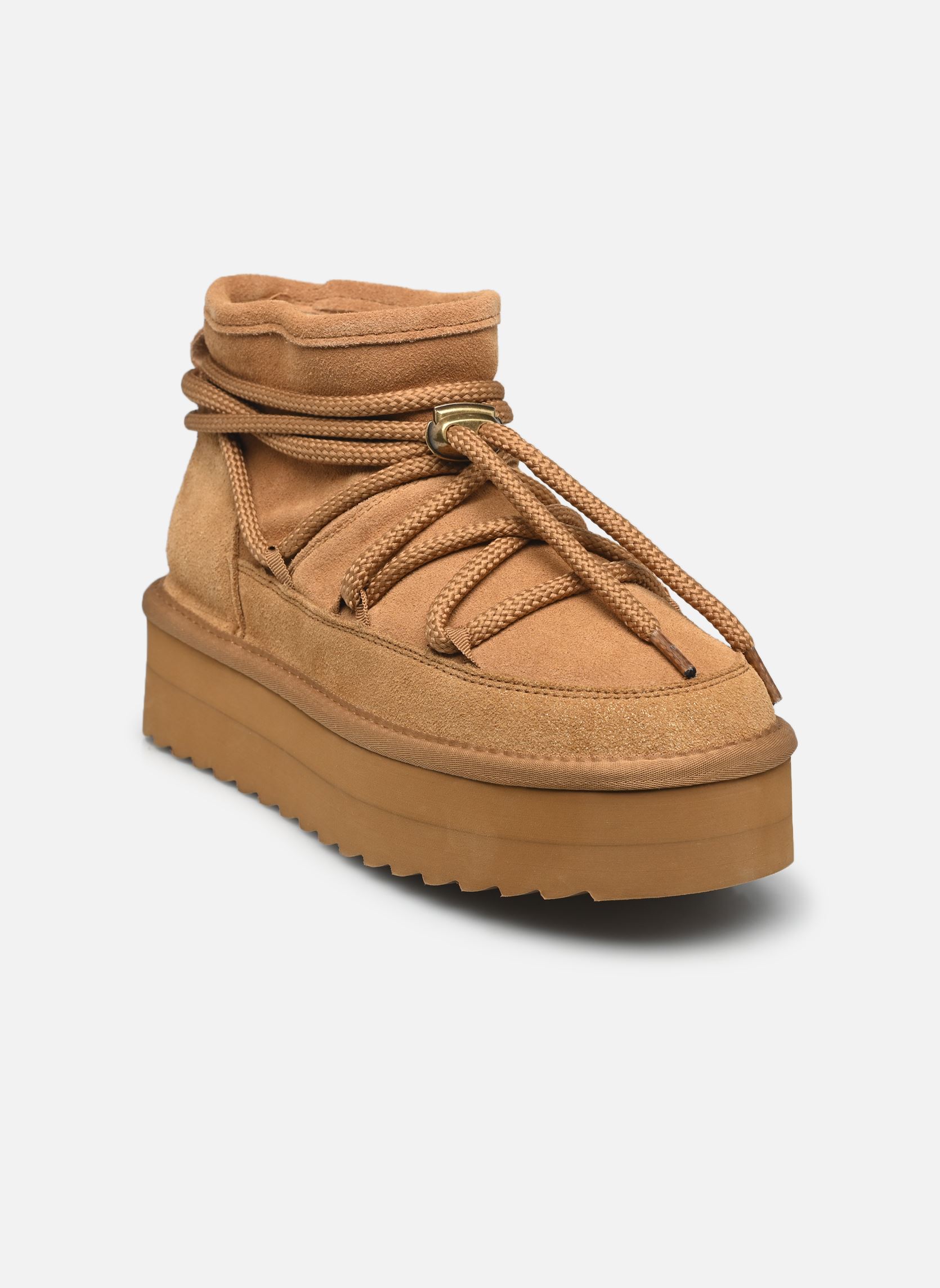 Bottes de neige Short platform montain look femme beige Colors of California Bottes de neige Short platform montain look femme beige TAN