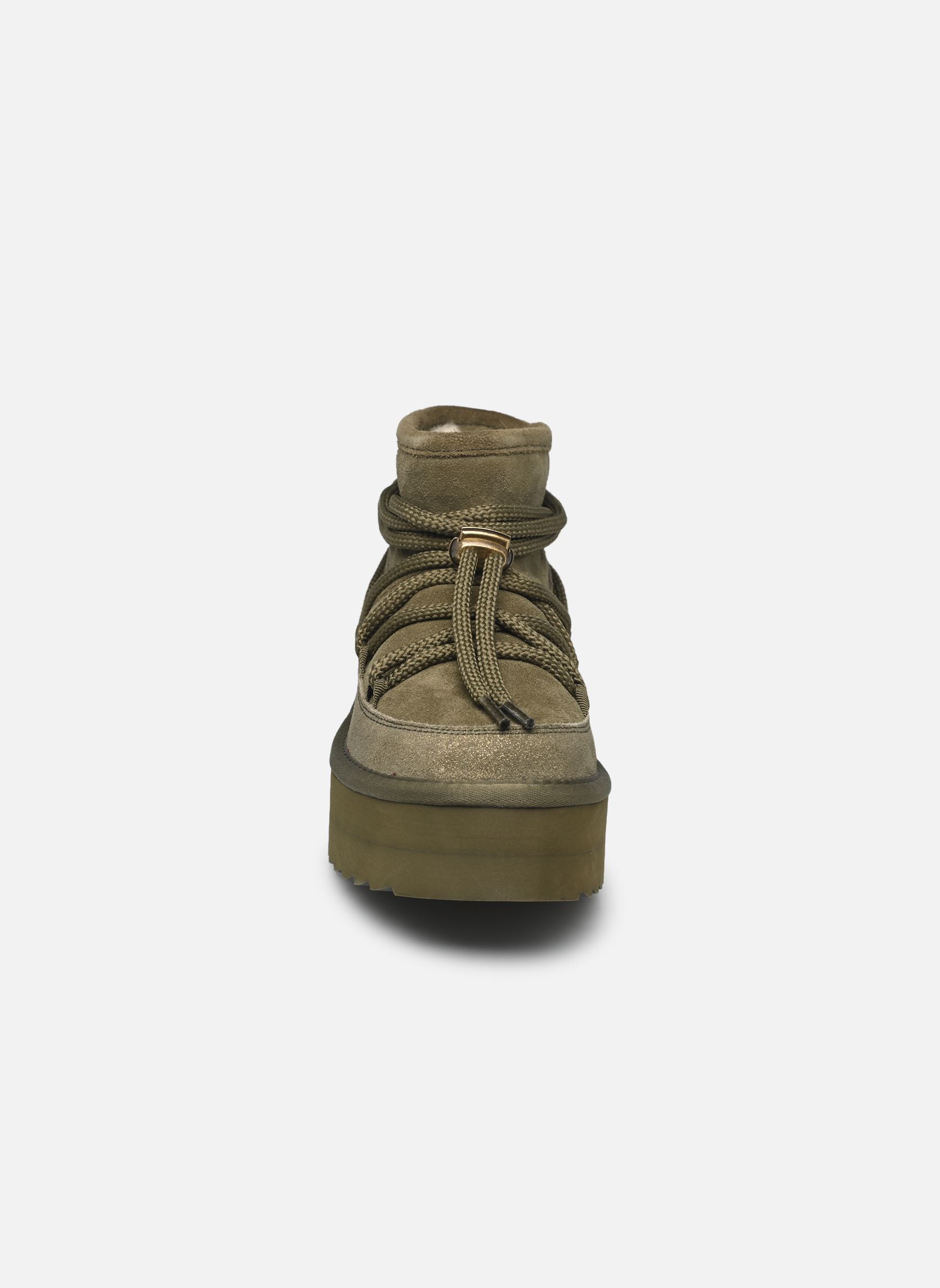 Schneestiefel Short platform montain look damen grün Colors of California Schneestiefel Short platform montain look damen grün MILITARY