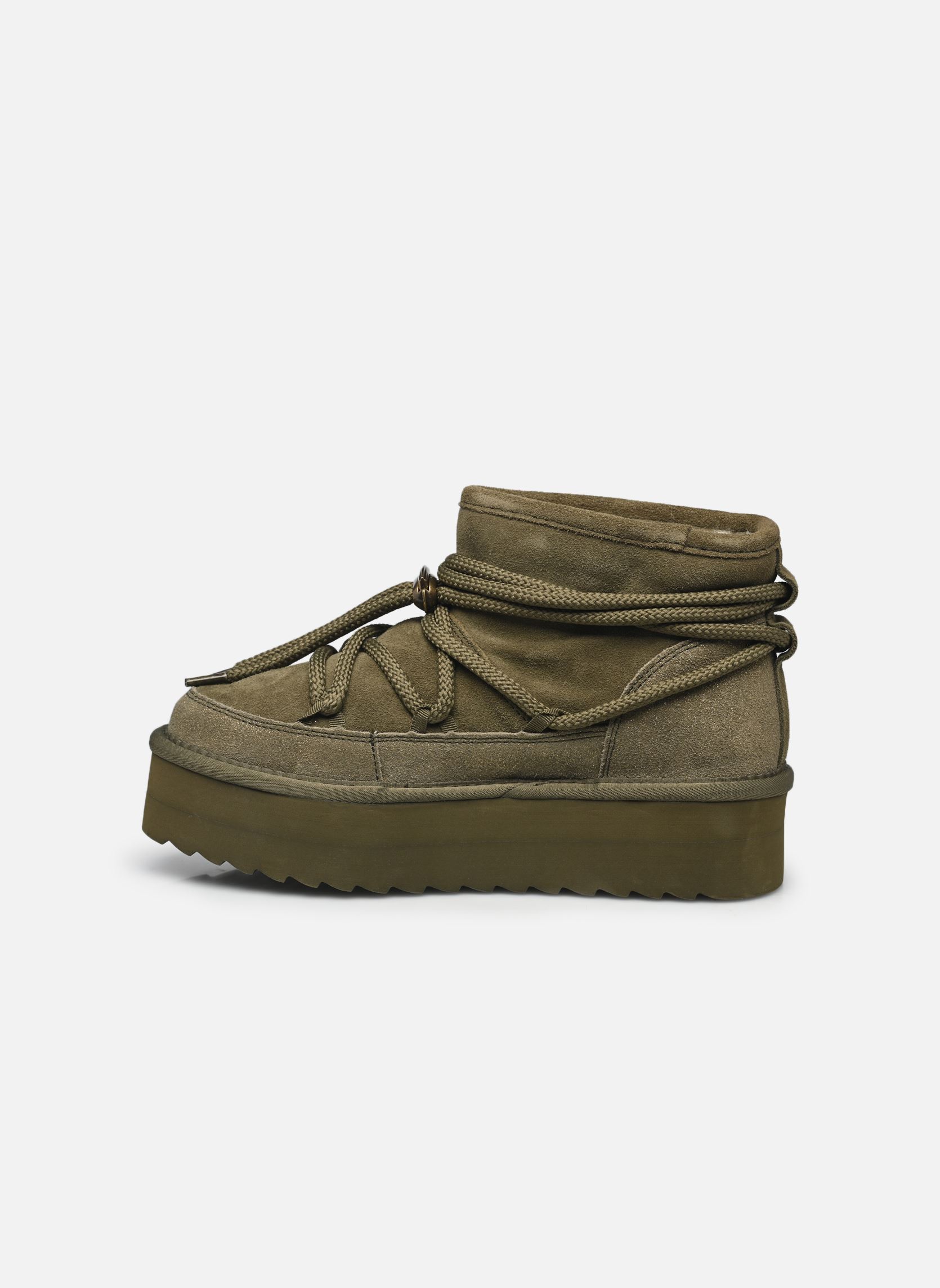 Schneestiefel Short platform montain look damen grün Colors of California Schneestiefel Short platform montain look damen grün MILITARY