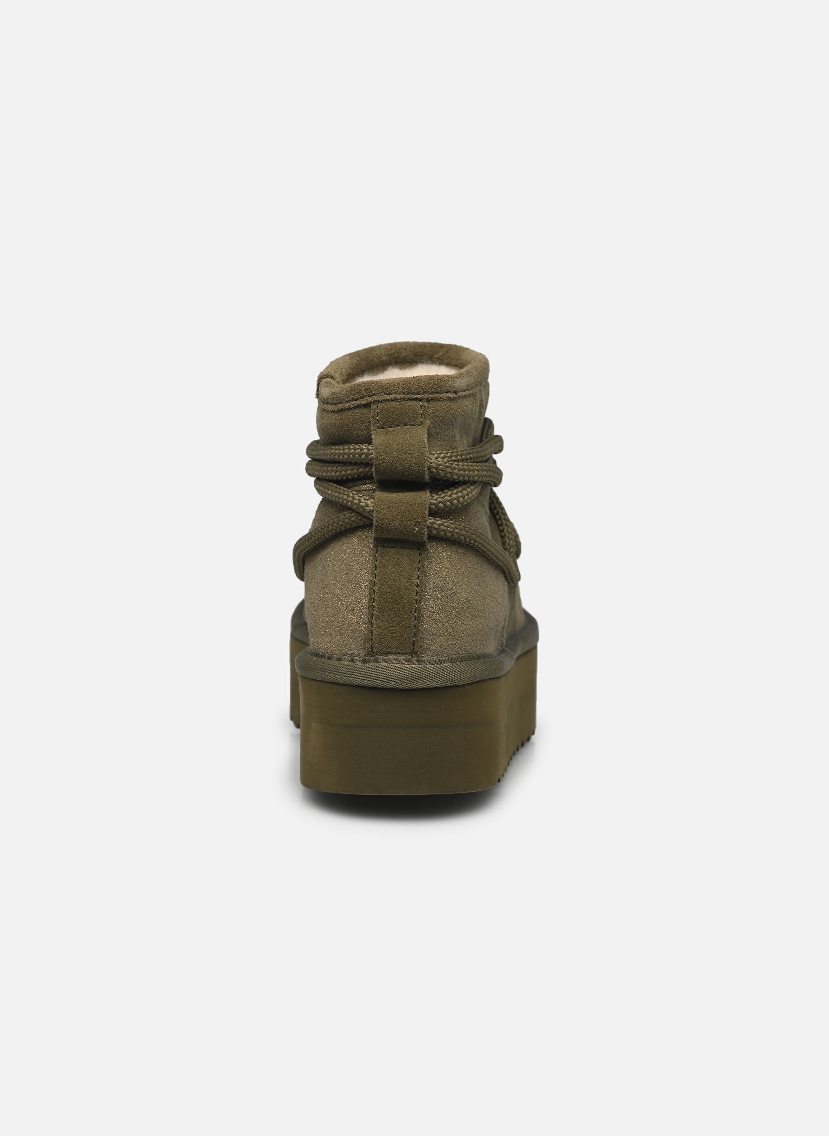 Schneestiefel Short platform montain look damen grün Colors of California Schneestiefel Short platform montain look damen grün MILITARY