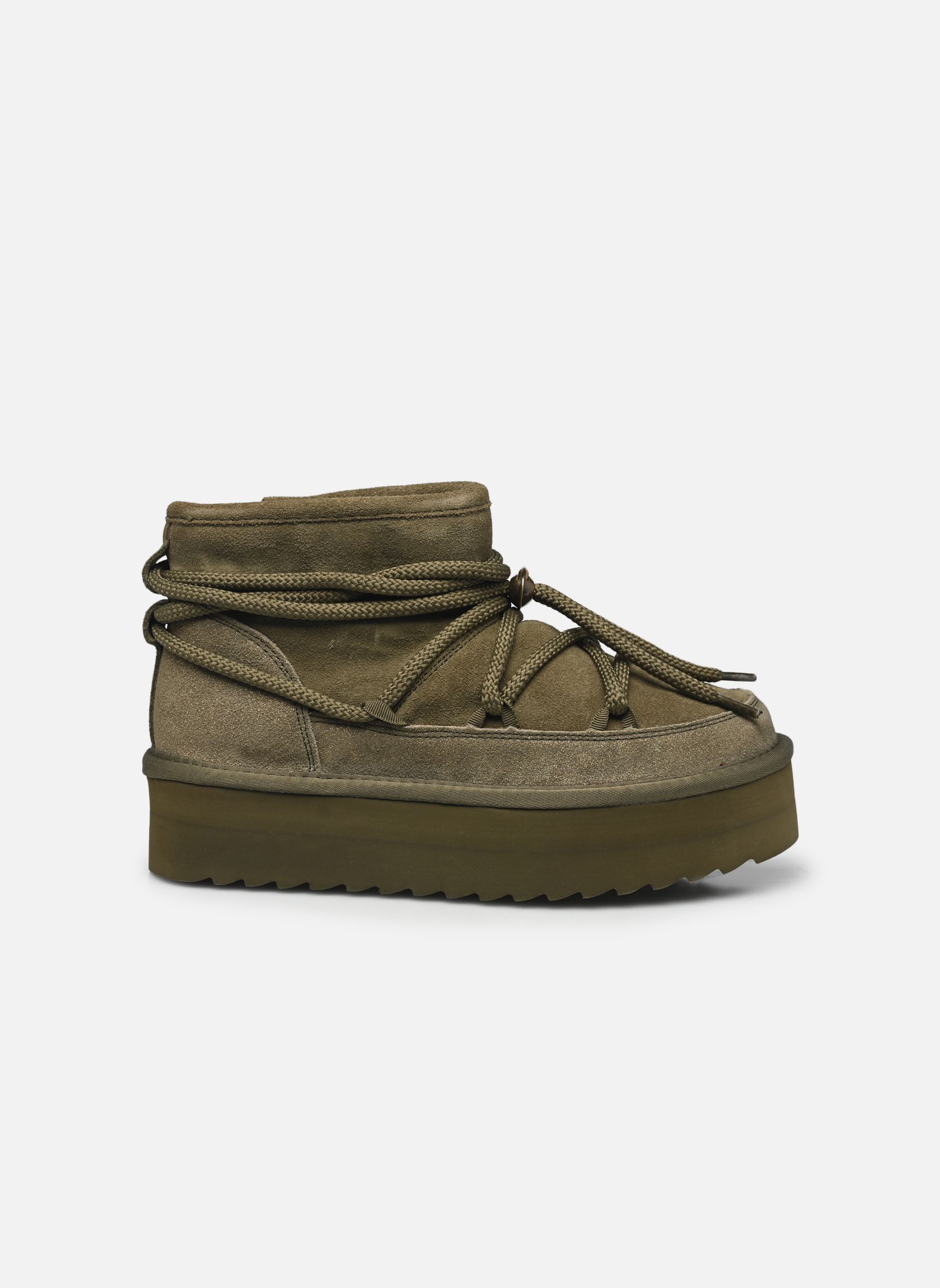 Schneestiefel Short platform montain look damen grün Colors of California Schneestiefel Short platform montain look damen grün MILITARY