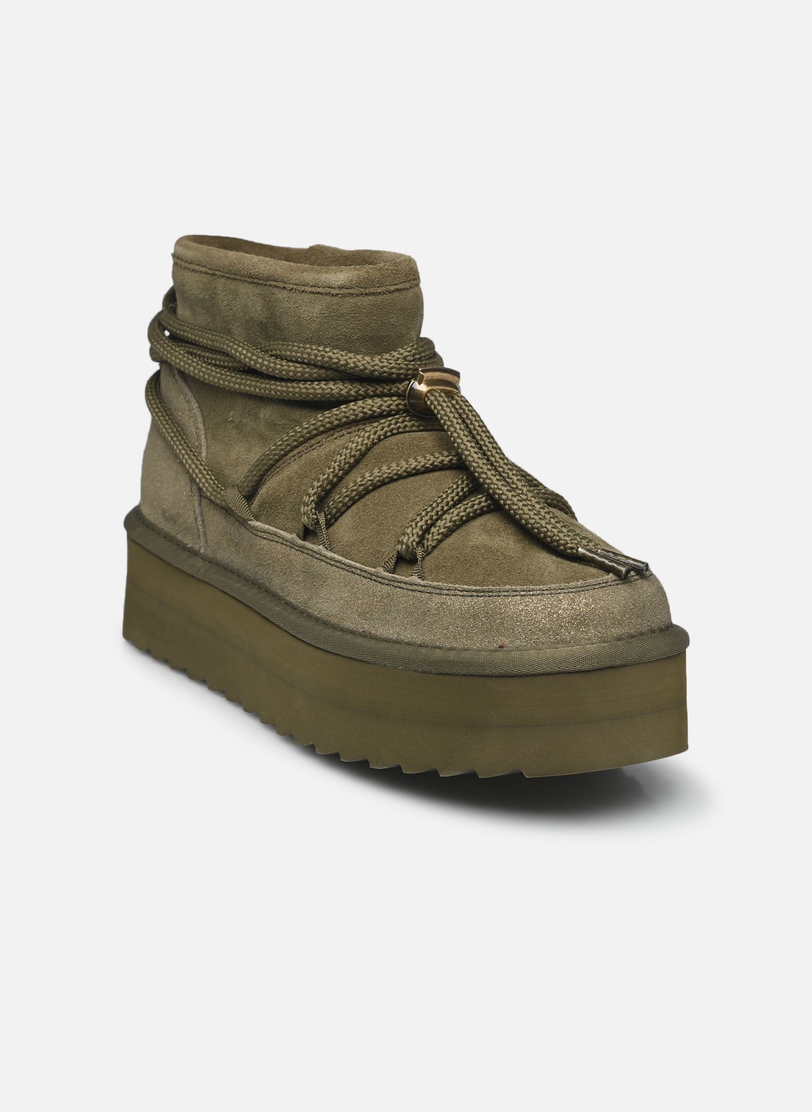 Schneestiefel Short platform montain look damen grün Colors of California Schneestiefel Short platform montain look damen grün MILITARY