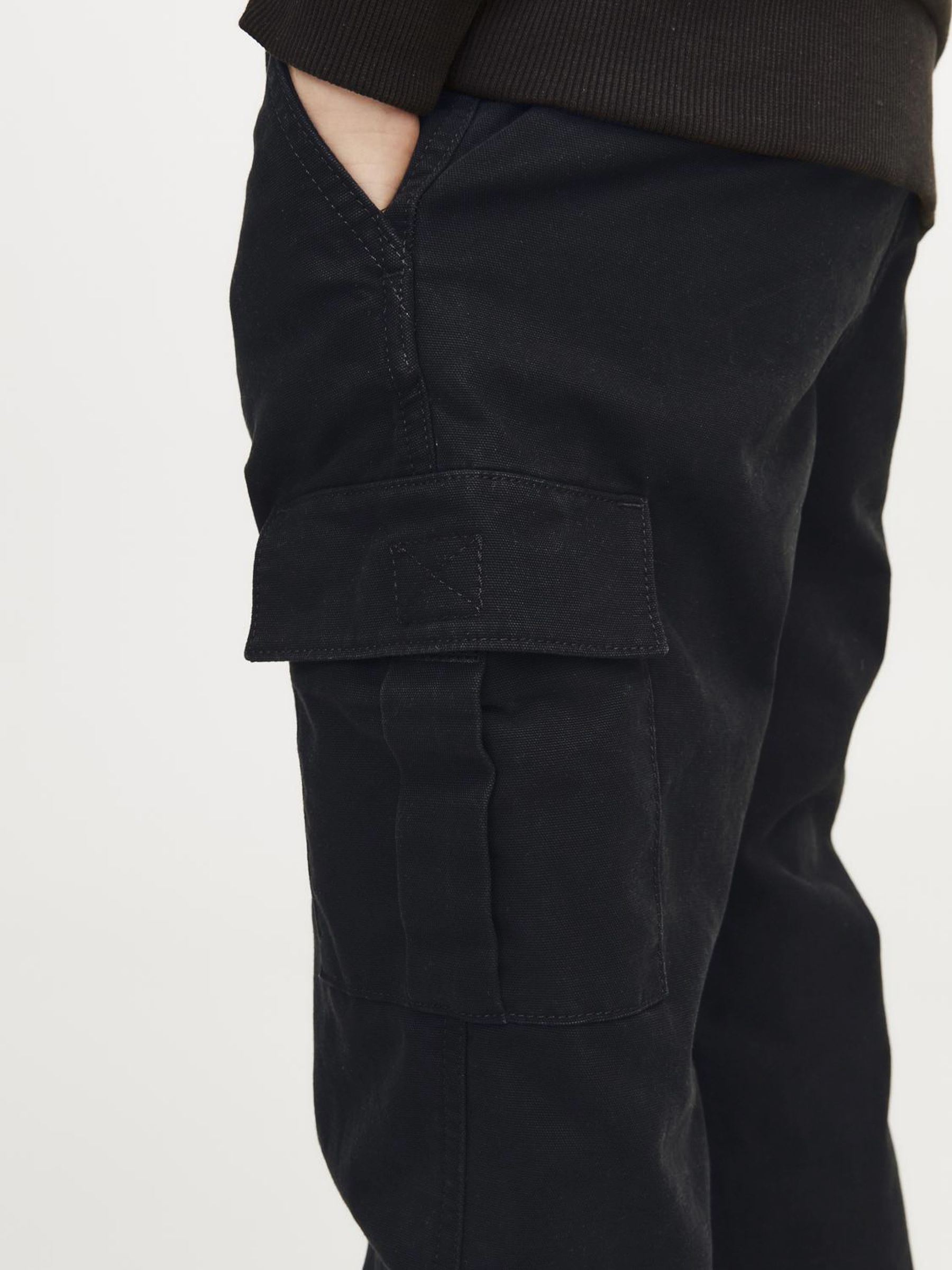 Pantalons Jpstkane Jjbarkley Cargo Pant Noos Jnr garçon noir Jack & Jones Pantalons Jpstkane Jjbarkley Cargo Pant Noos Jnr garçon noir Black