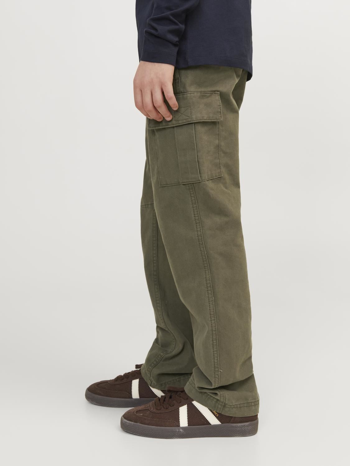 Pantalons Jpstkane Jjbarkley Cargo Pant Noos Jnr garçon vert Jack & Jones Pantalons Jpstkane Jjbarkley Cargo Pant Noos Jnr garçon vert Olive night