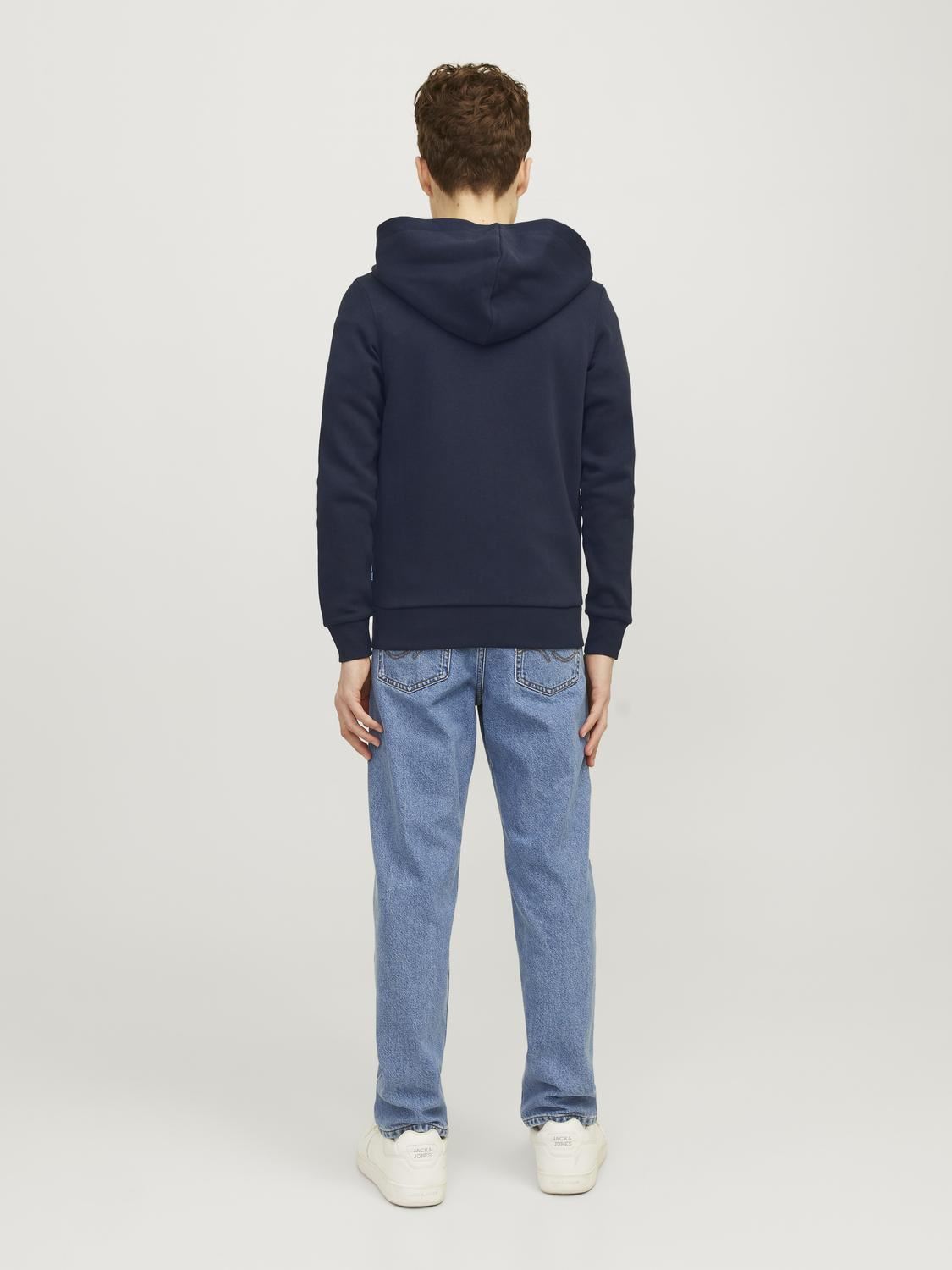 Sweats à capuche Jjelogo Sweat Zip Hood 2C 24/25 Noos Jnr garçon bleu Jack & Jones Sweats à capuche Jjelogo Sweat Zip Hood 2C 24/25 Noos Jnr garçon bleu NAVY BLAZER