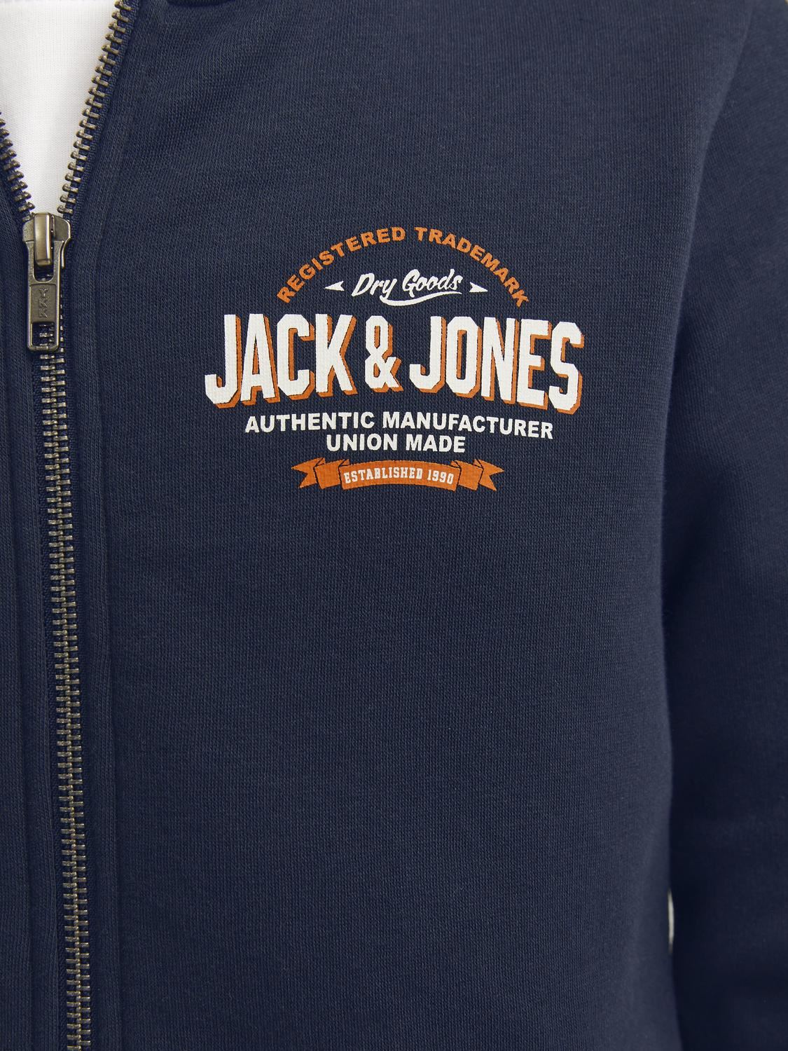 Sweats à capuche Jjelogo Sweat Zip Hood 2C 24/25 Noos Jnr garçon bleu Jack & Jones Sweats à capuche Jjelogo Sweat Zip Hood 2C 24/25 Noos Jnr garçon bleu NAVY BLAZER