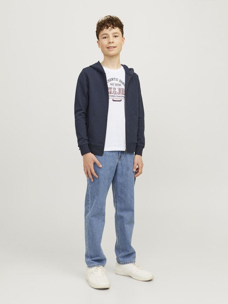 Tee-shirts manches courtes Jjelogo Tee Ss Oneck 2Col 24/25 Noos Jnr garçon blanc Jack & Jones Tee-shirts manches courtes Jjelogo Tee Ss Oneck 2Col 24/25 Noos Jnr garçon blanc WHITE