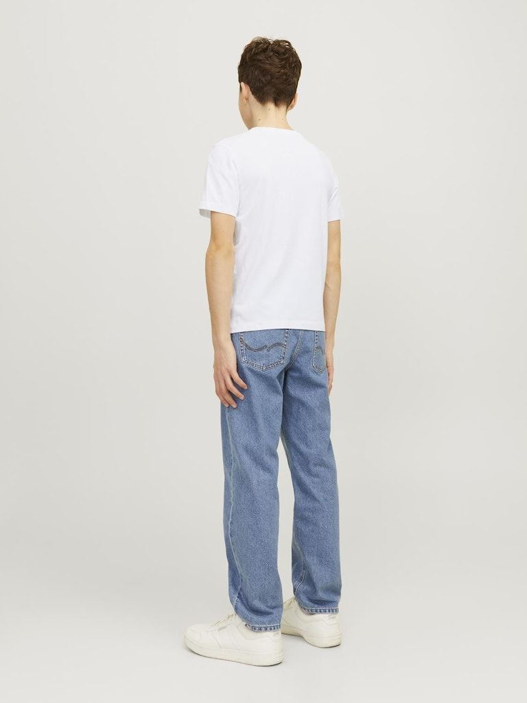 Tee-shirts manches courtes Jjelogo Tee Ss Oneck 2Col 24/25 Noos Jnr garçon blanc Jack & Jones Tee-shirts manches courtes Jjelogo Tee Ss Oneck 2Col 24/25 Noos Jnr garçon blanc WHITE